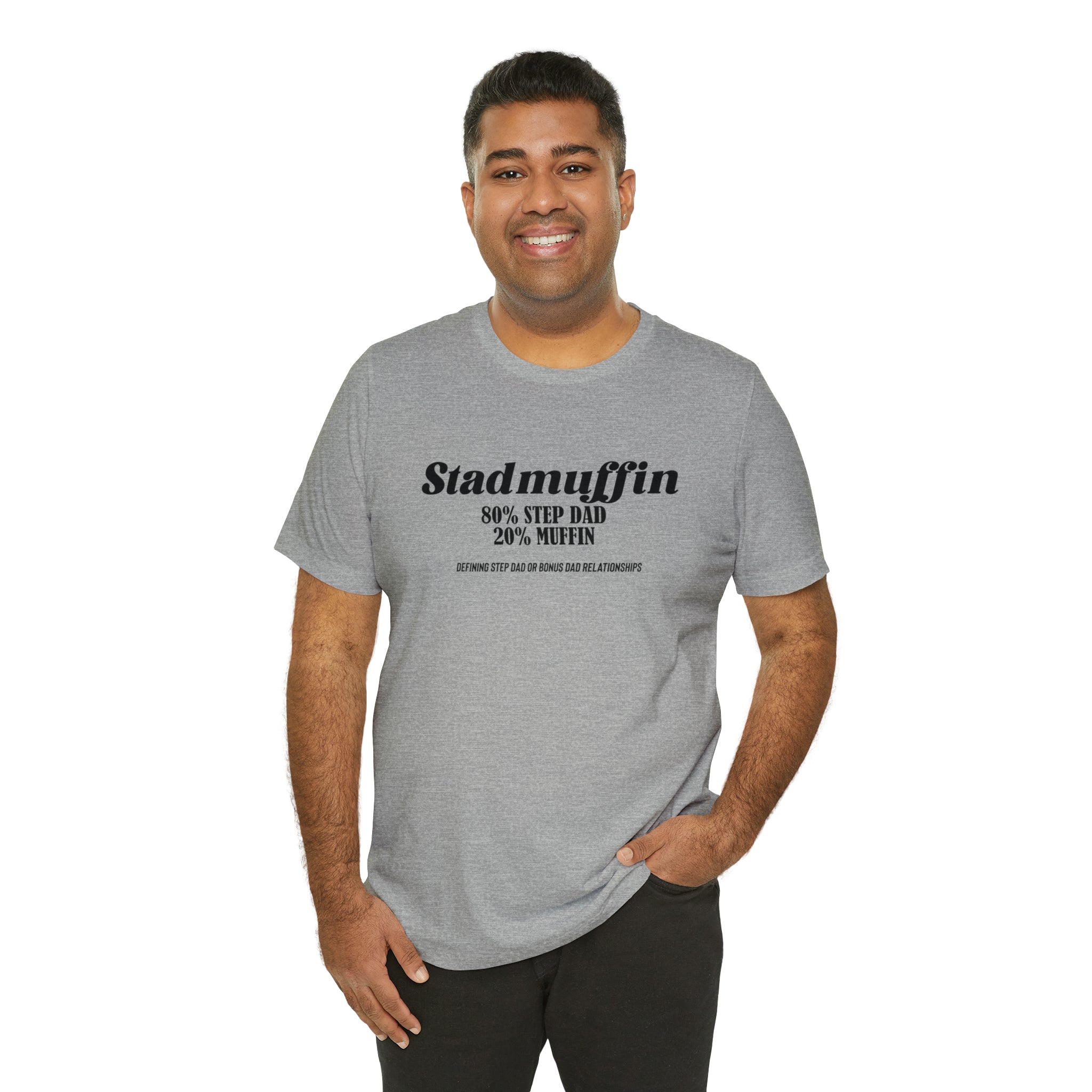 Fathers Day Gift Step Dad Unisex Softstyle T-Shirt Stad Muffin Step Dad