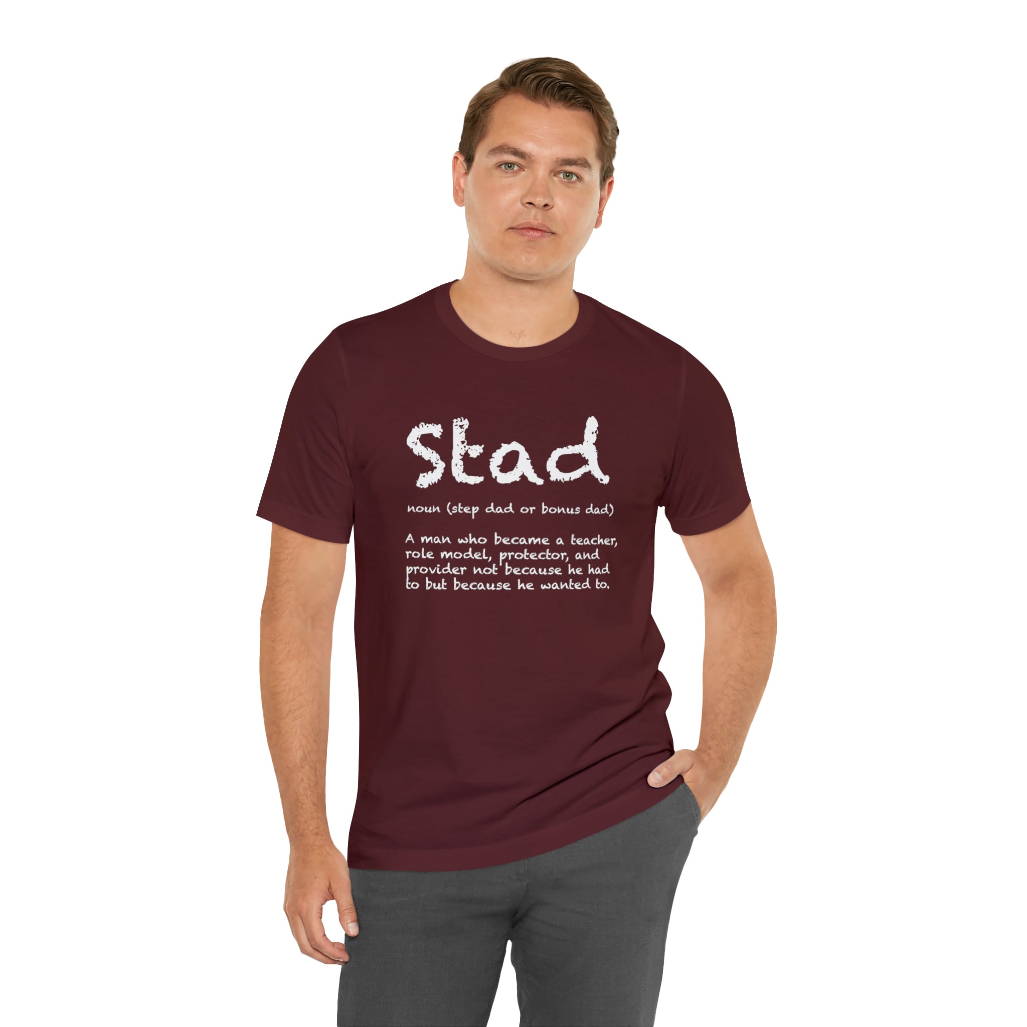 Fathers Day Gift Step Dad Unisex Softstyle T-Shirt Stad Step definition