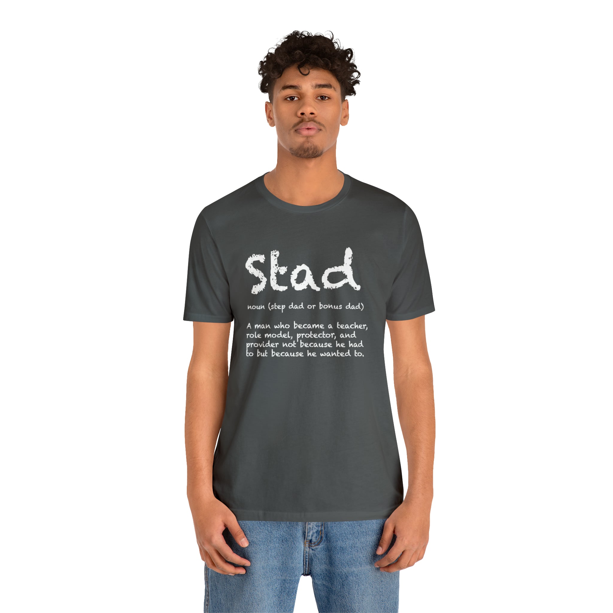 Fathers Day Gift Step Dad Unisex Softstyle T-Shirt Stad Step definition