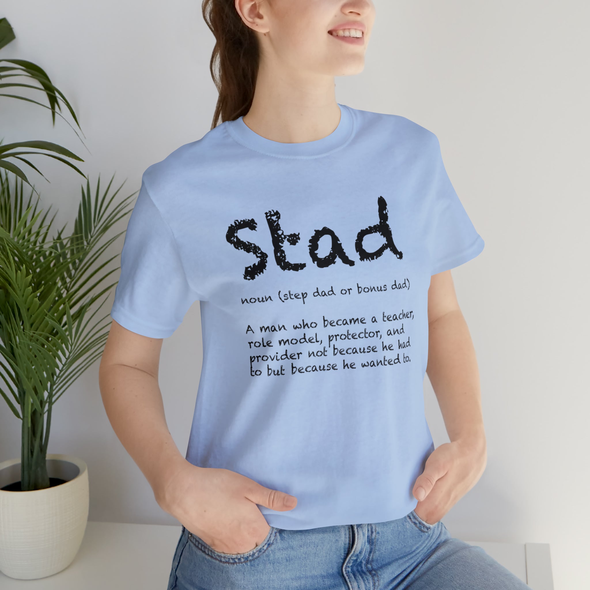 Fathers Day Gift Step Dad Unisex Softstyle T-Shirt Stad Step definition