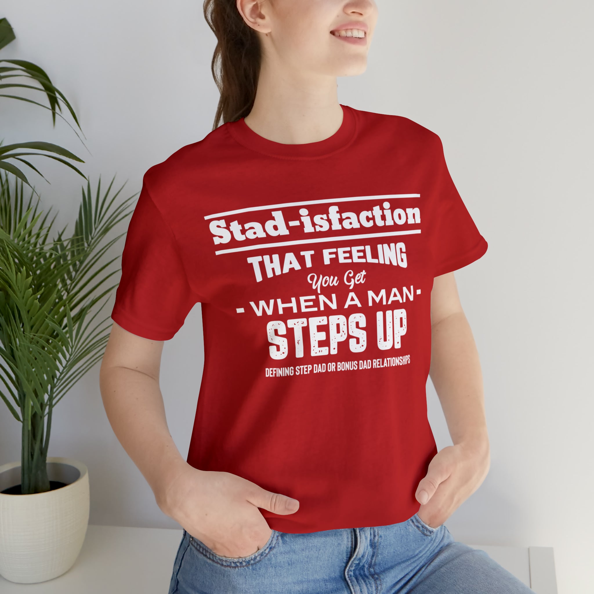 Fathers Day Gift Step Dad Unisex Softstyle T-Shirt Stad-isfaction Step Dad