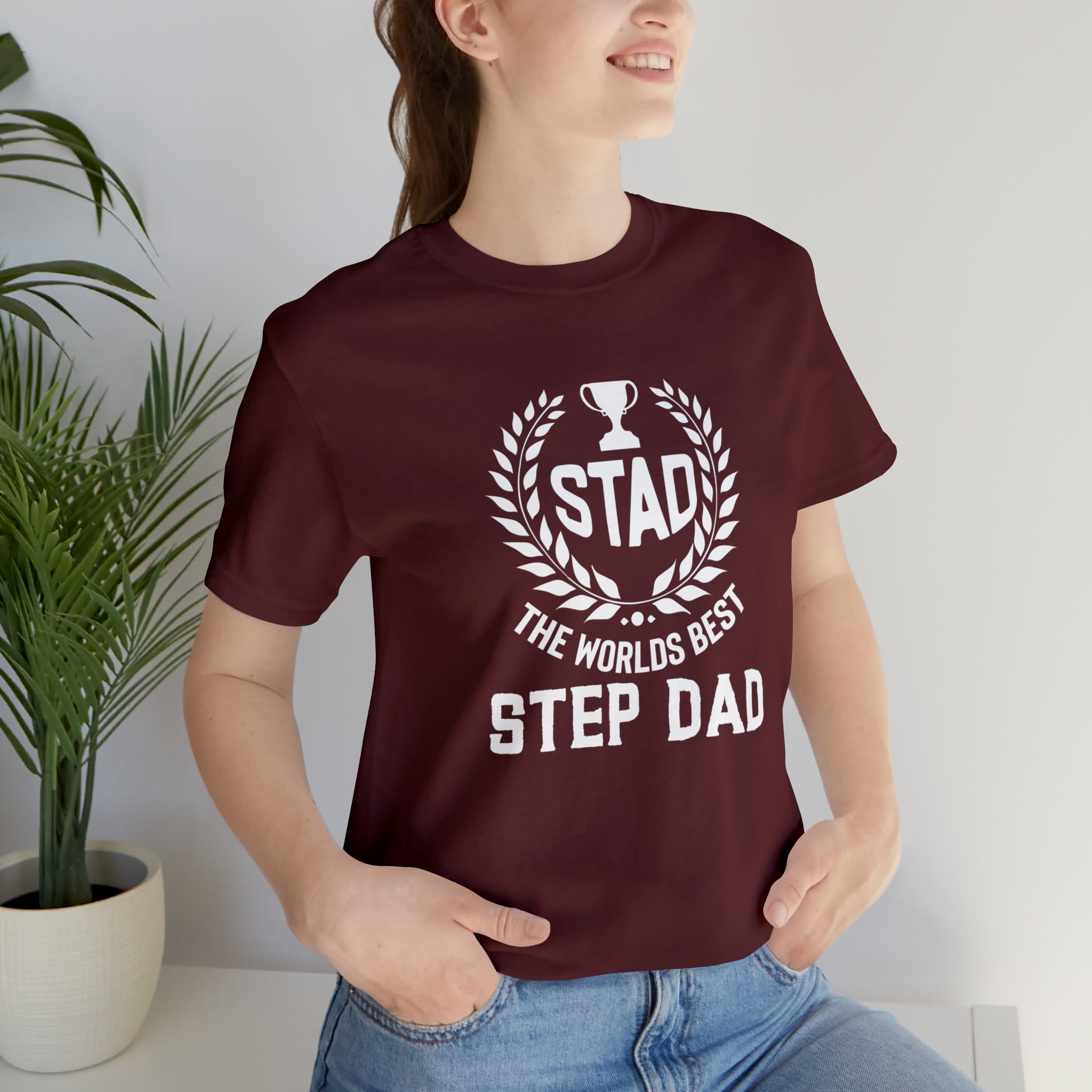 Fathers Day Gift Step Dad Unisex Softstyle T-Shirt Stad Worlds Best Step Dad