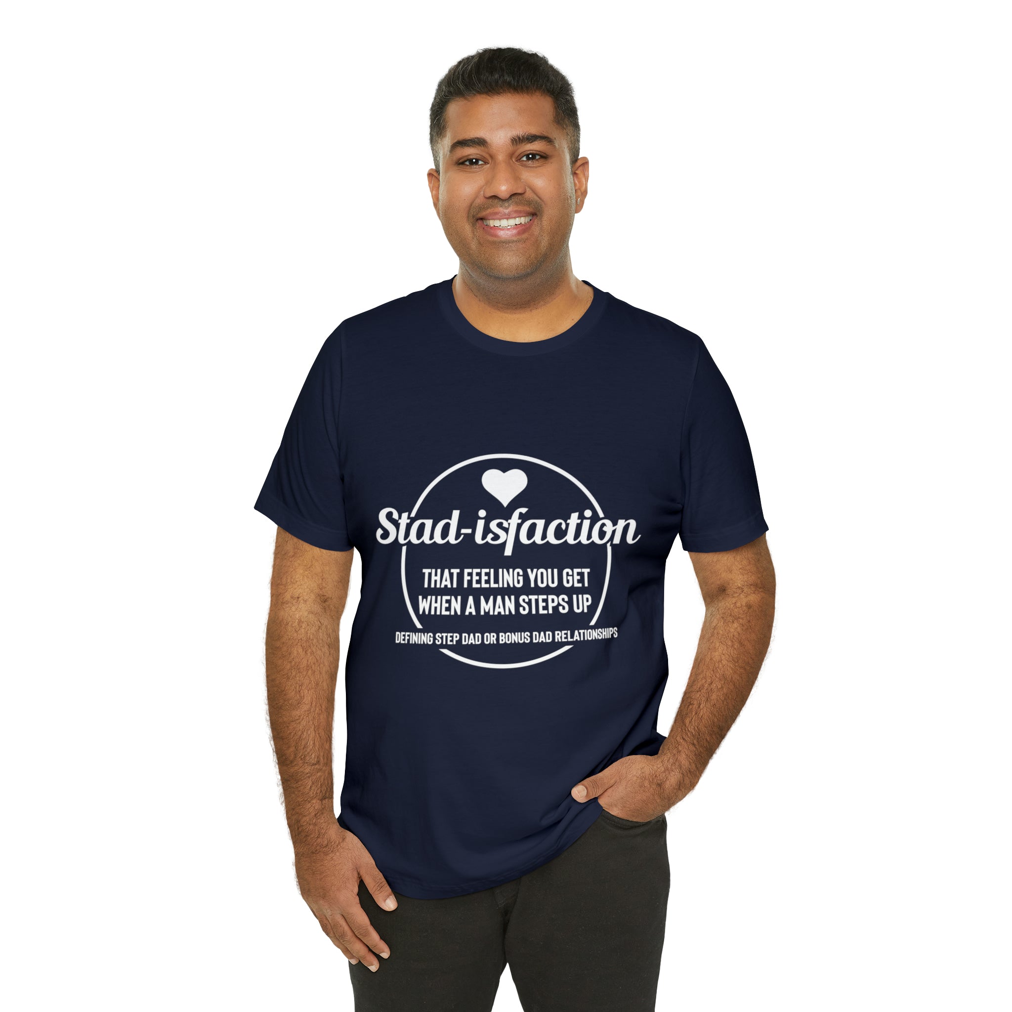 Fathers Day Gift Step Dad Unisex Softstyle T-Shirt Stad -isfaction step Dad