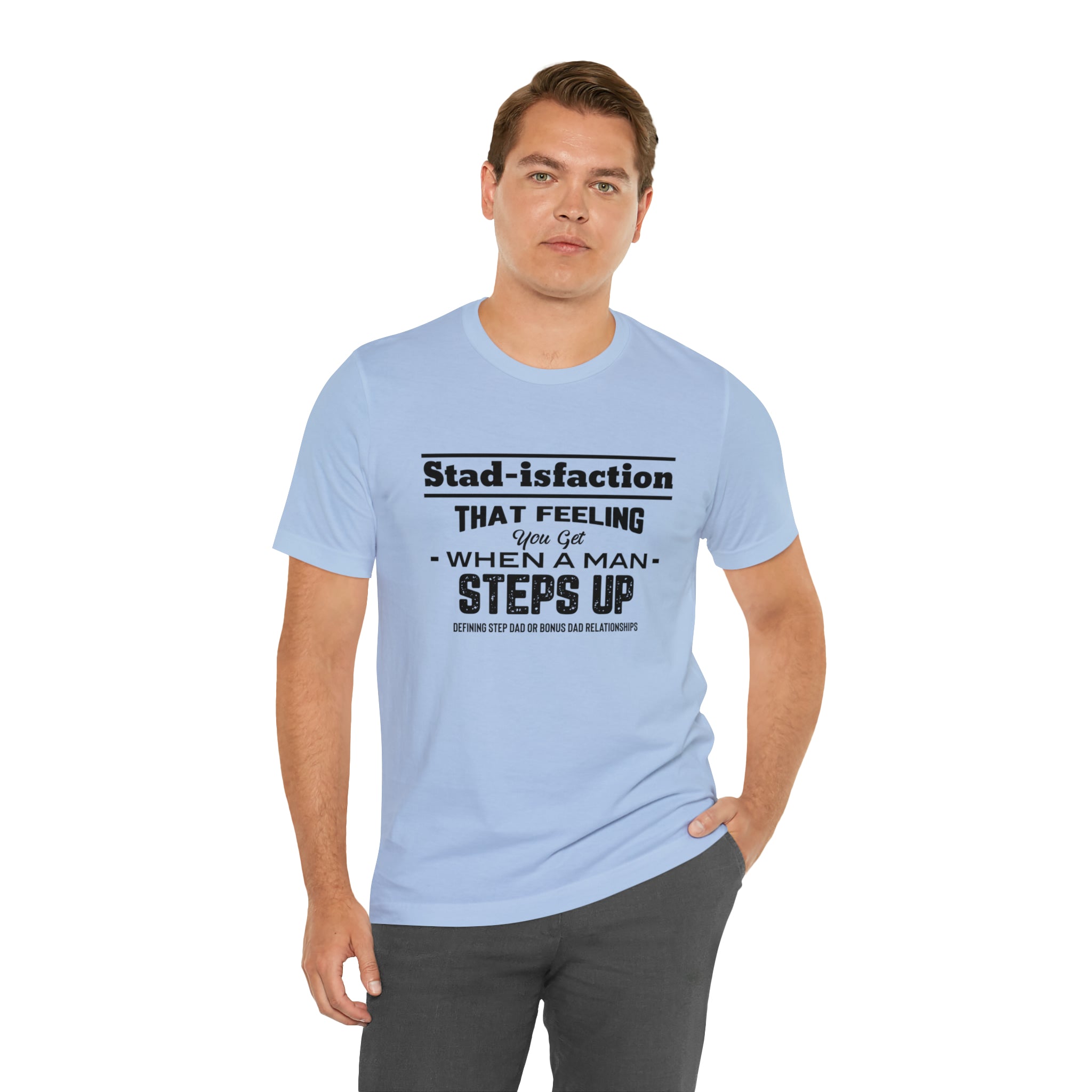 Fathers Day Gift Step Dad Unisex Softstyle T-Shirt Stad-isfaction Step Dad