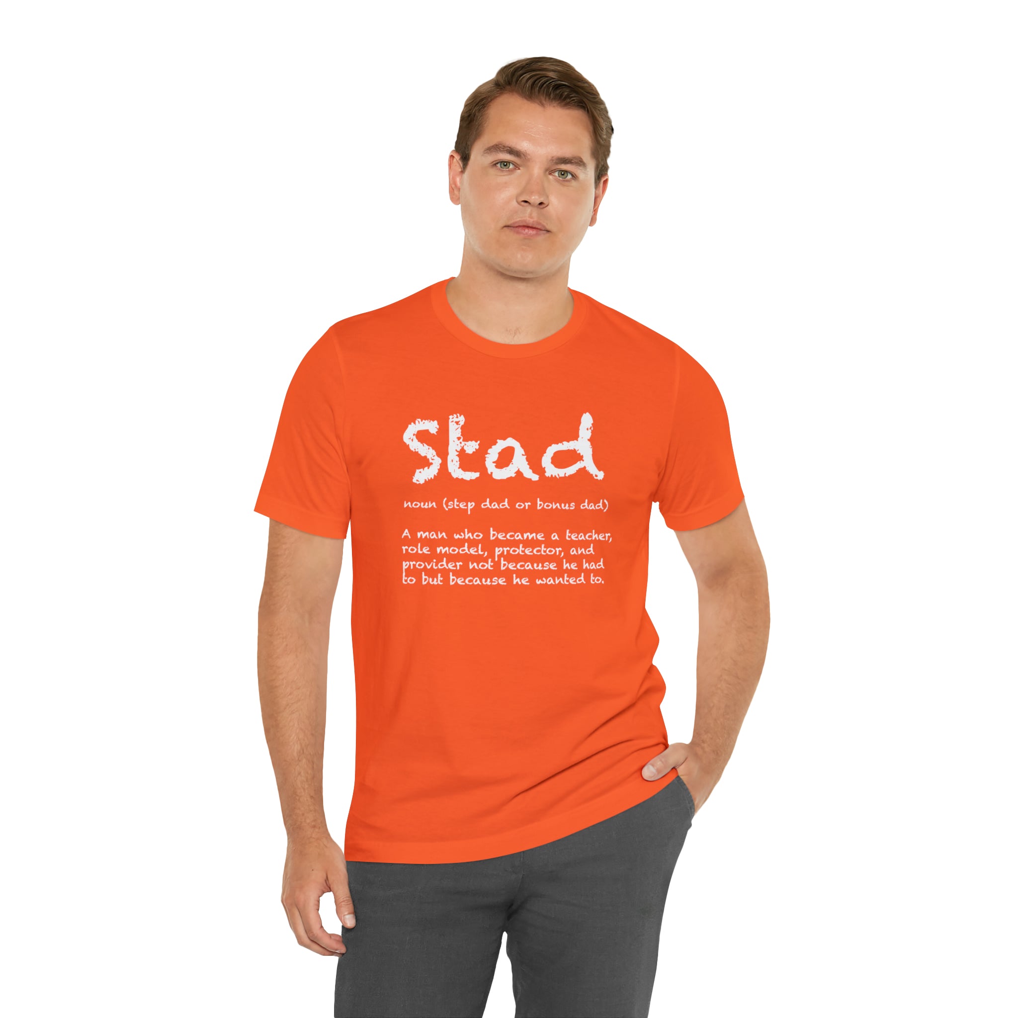 Fathers Day Gift Step Dad Unisex Softstyle T-Shirt Stad Step definition