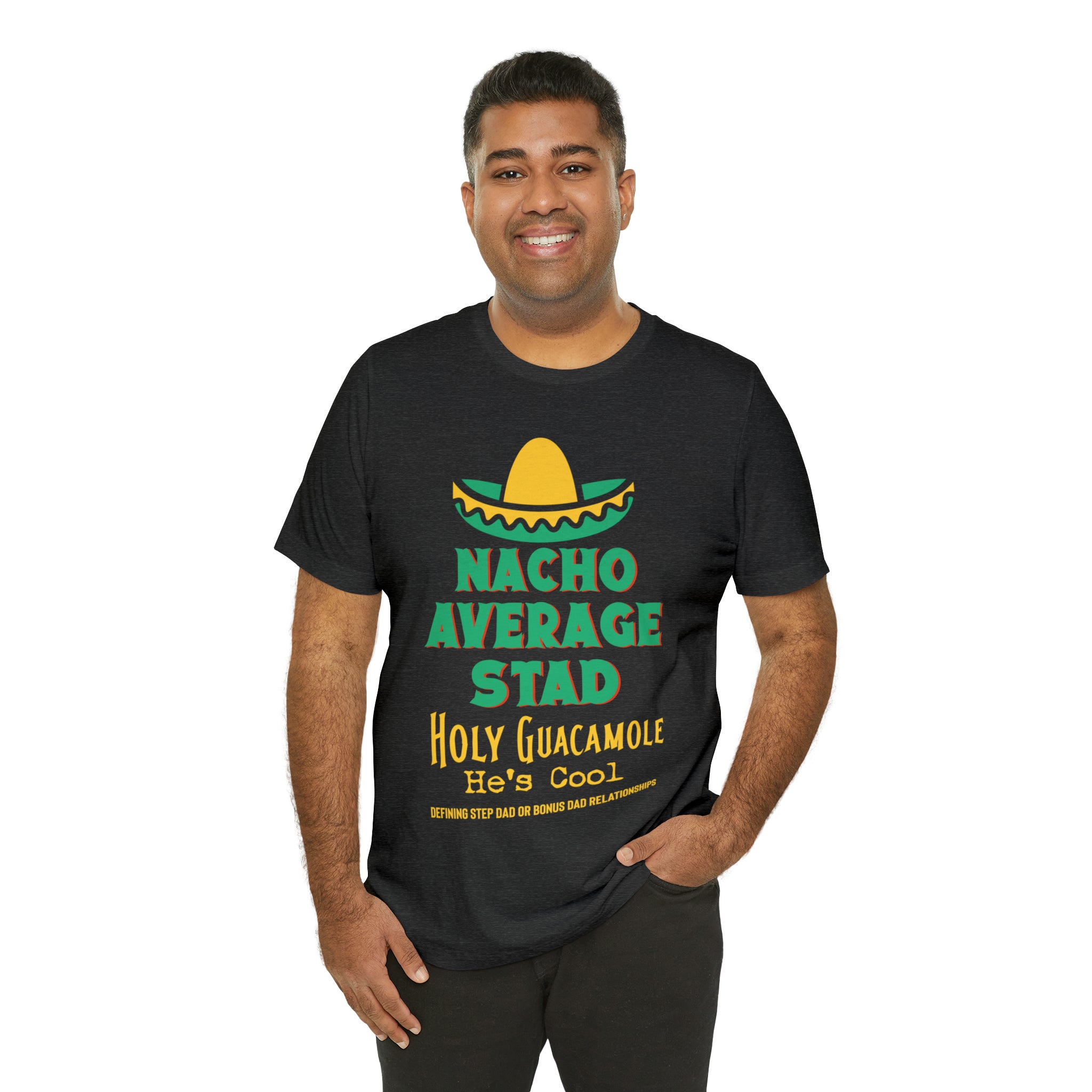 Fathers Day Gift Step Dad Unisex Softstyle T-Shirt Nacho Average Step Dad