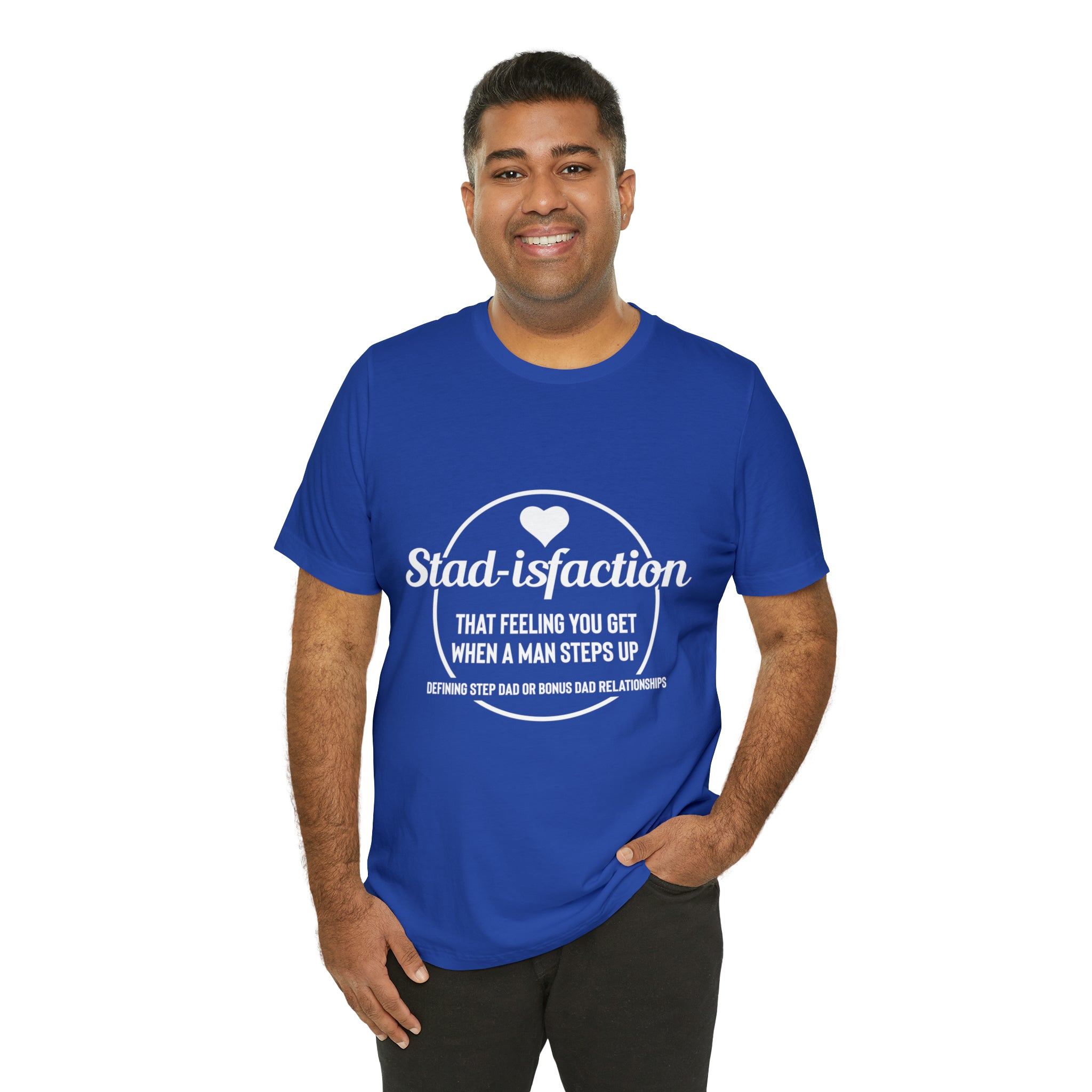 Fathers Day Gift Step Dad Unisex Softstyle T-Shirt Stad -isfaction step Dad