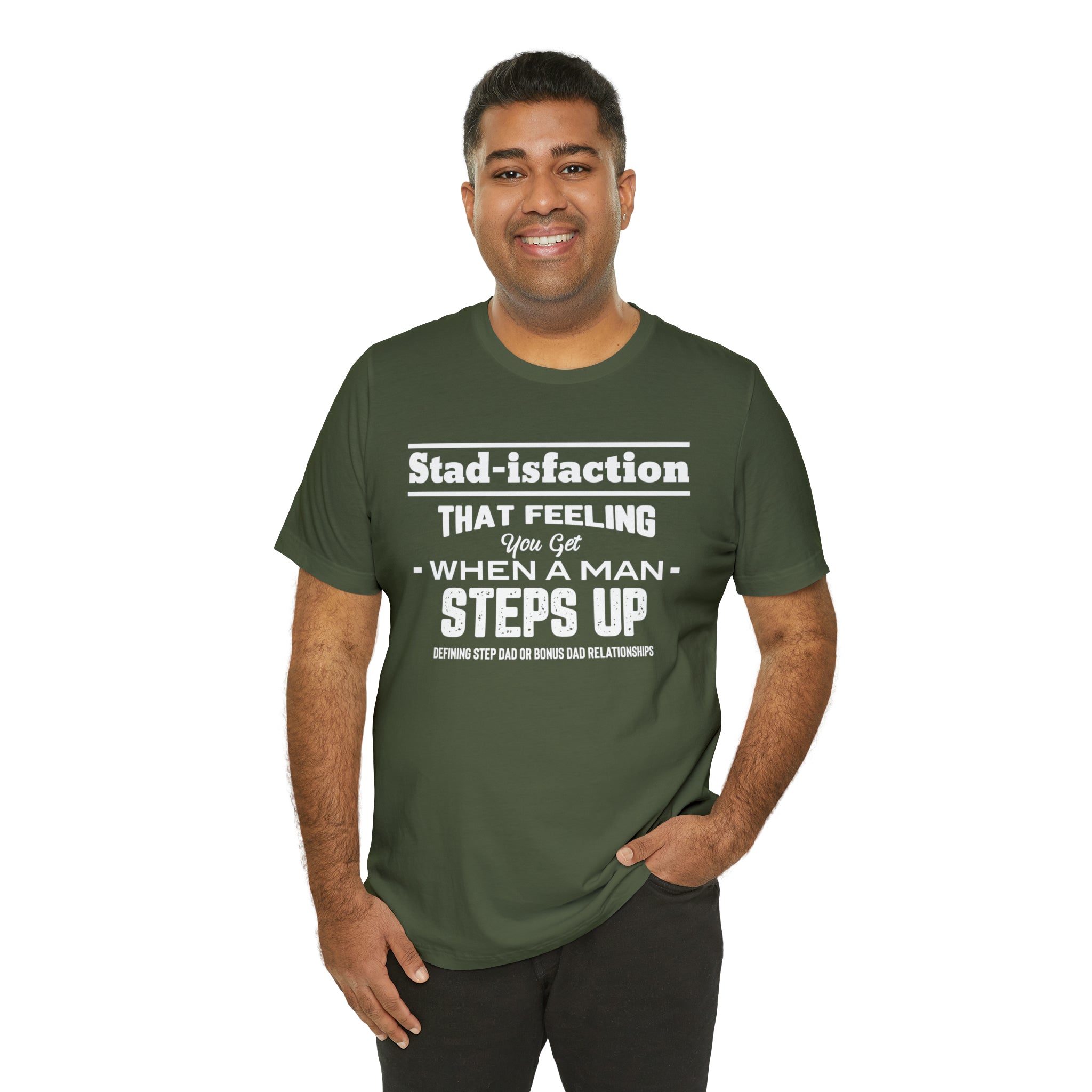 Fathers Day Gift Step Dad Unisex Softstyle T-Shirt Stad-isfaction Step Dad