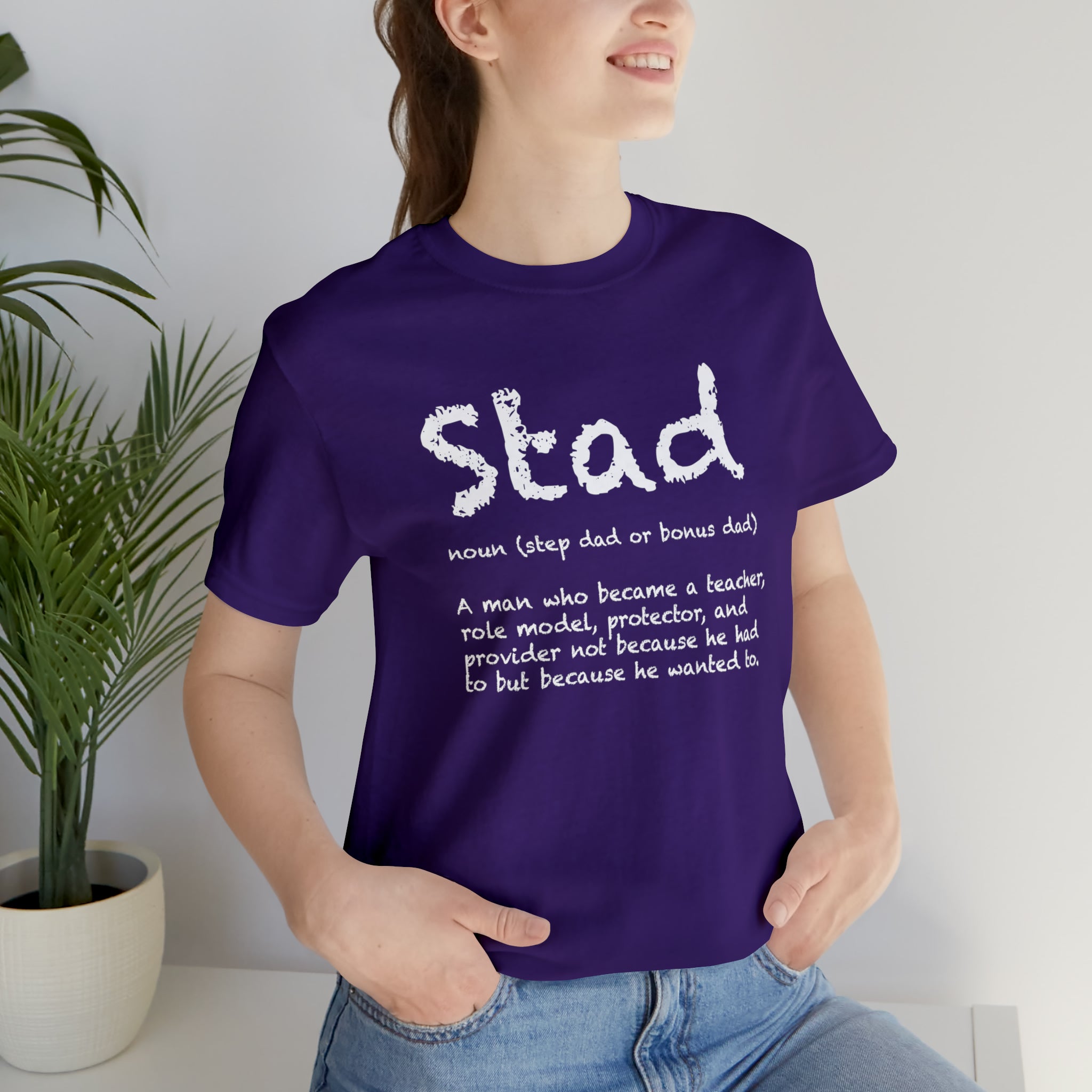 Fathers Day Gift Step Dad Unisex Softstyle T-Shirt Stad Step definition