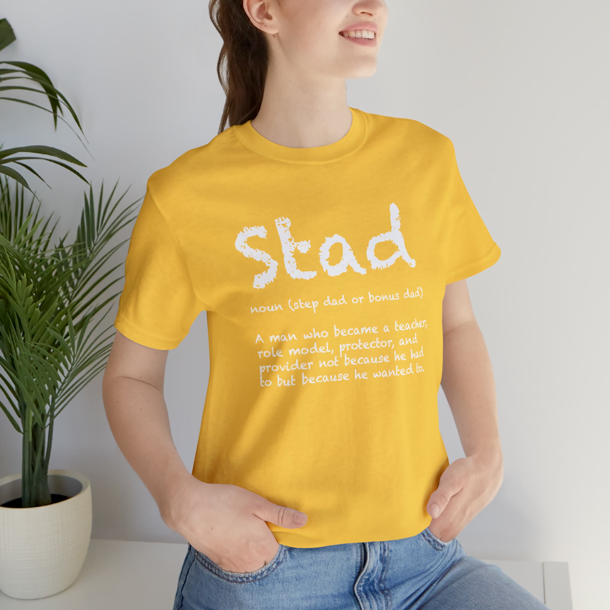 Fathers Day Gift Step Dad Unisex Softstyle T-Shirt Stad Step definition