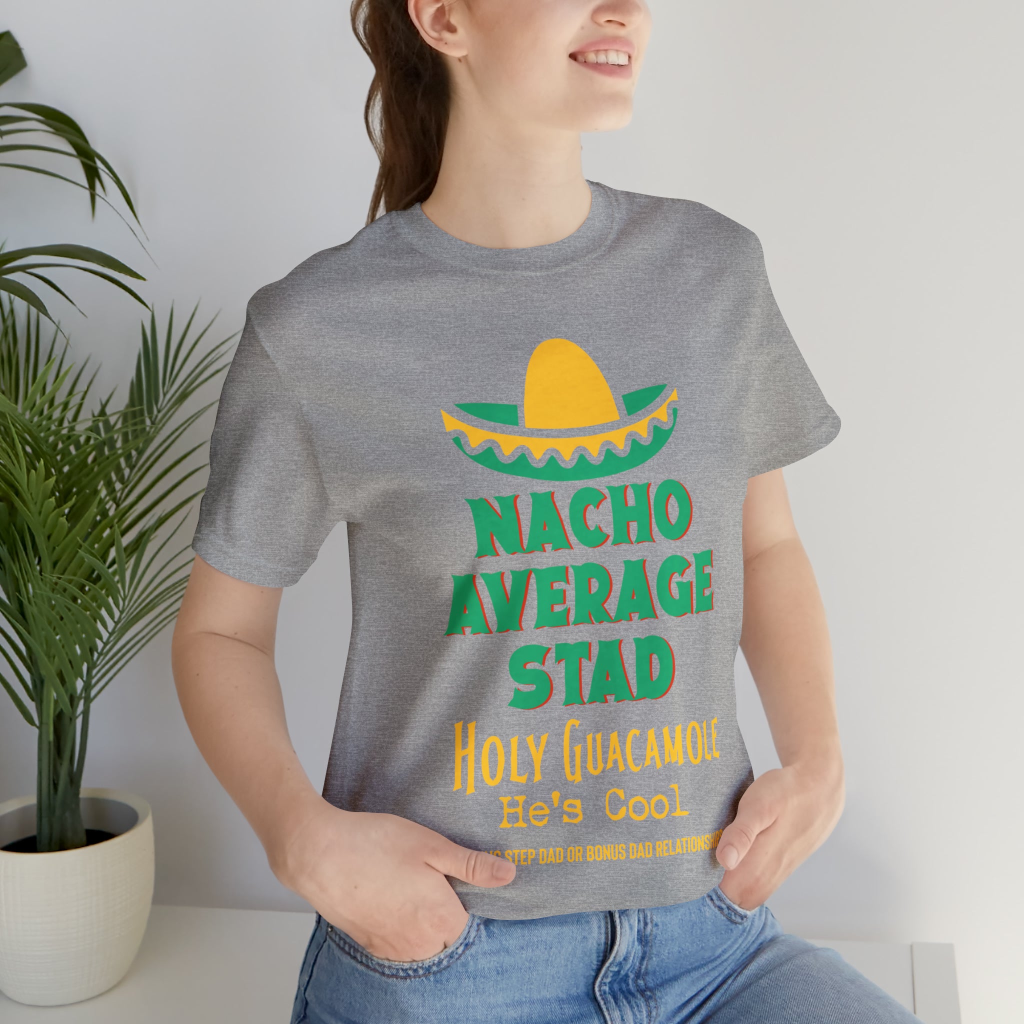 Fathers Day Gift Step Dad Unisex Softstyle T-Shirt Nacho Average Step Dad