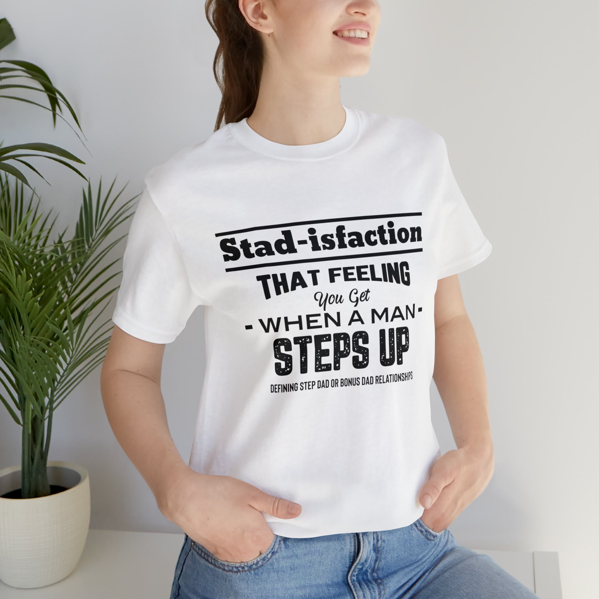 Fathers Day Gift Step Dad Unisex Softstyle T-Shirt Stad-isfaction Step Dad