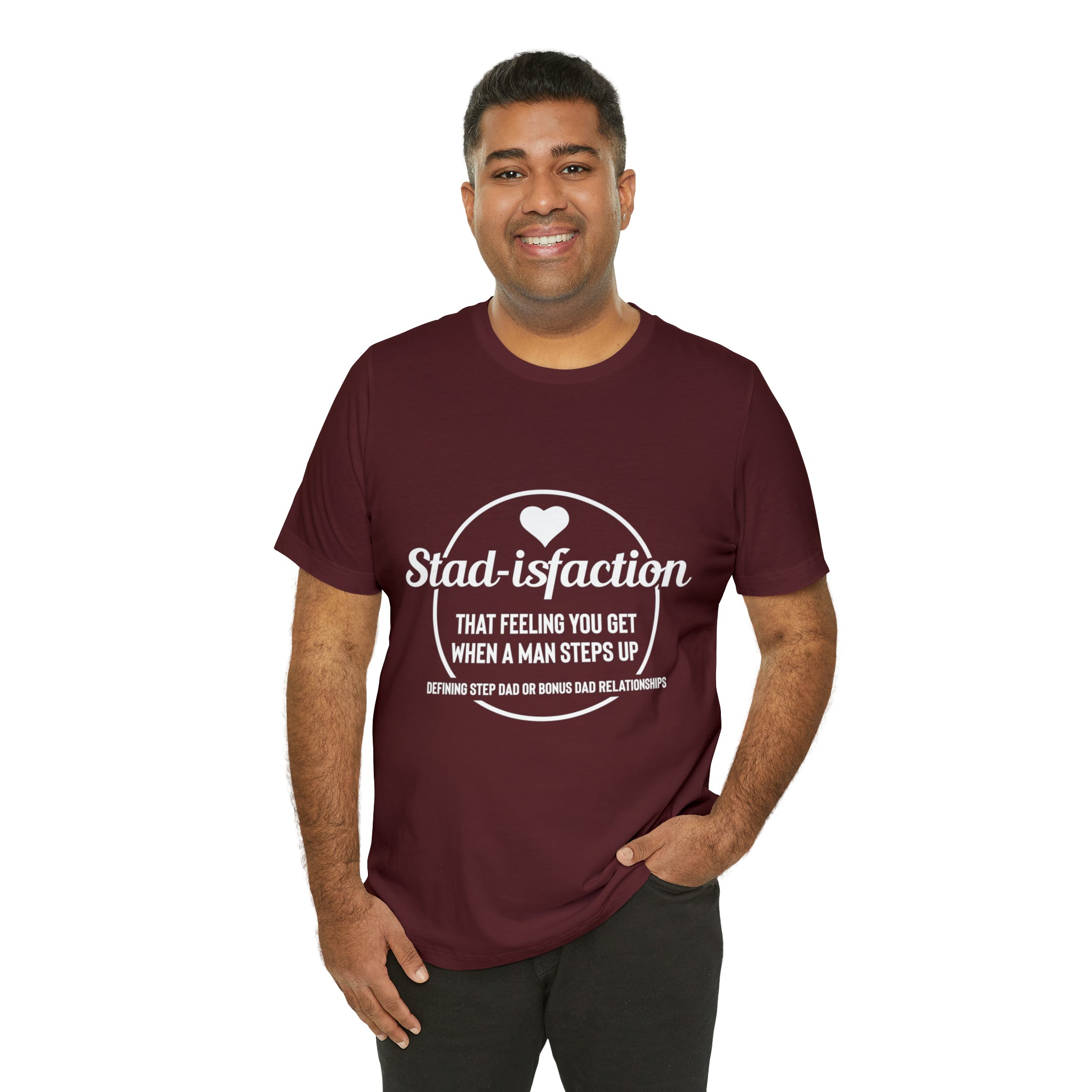 Fathers Day Gift Step Dad Unisex Softstyle T-Shirt Stad -isfaction step Dad