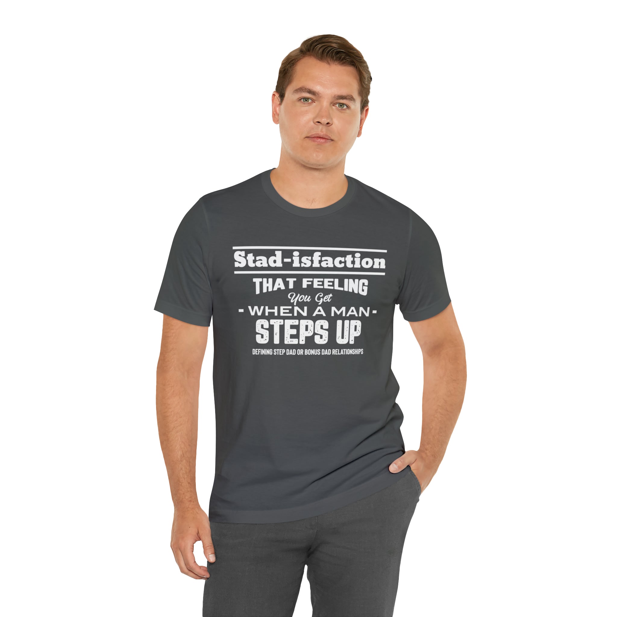 Fathers Day Gift Step Dad Unisex Softstyle T-Shirt Stad-isfaction Step Dad