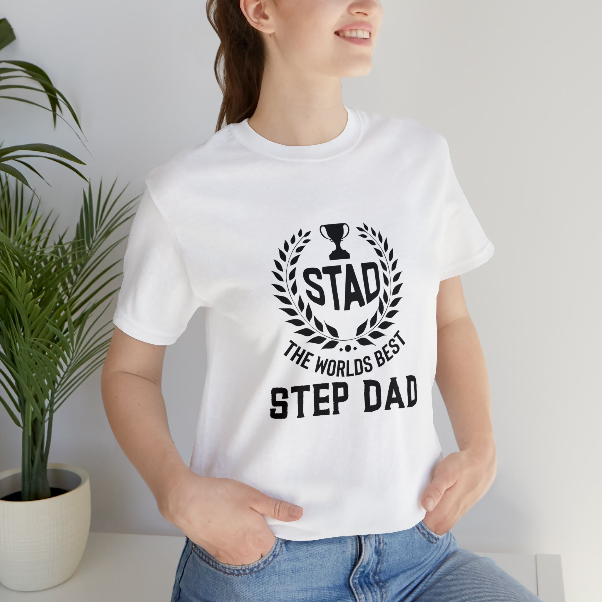 Fathers Day Gift Step Dad Unisex Softstyle T-Shirt Stad Worlds Best Step Dad