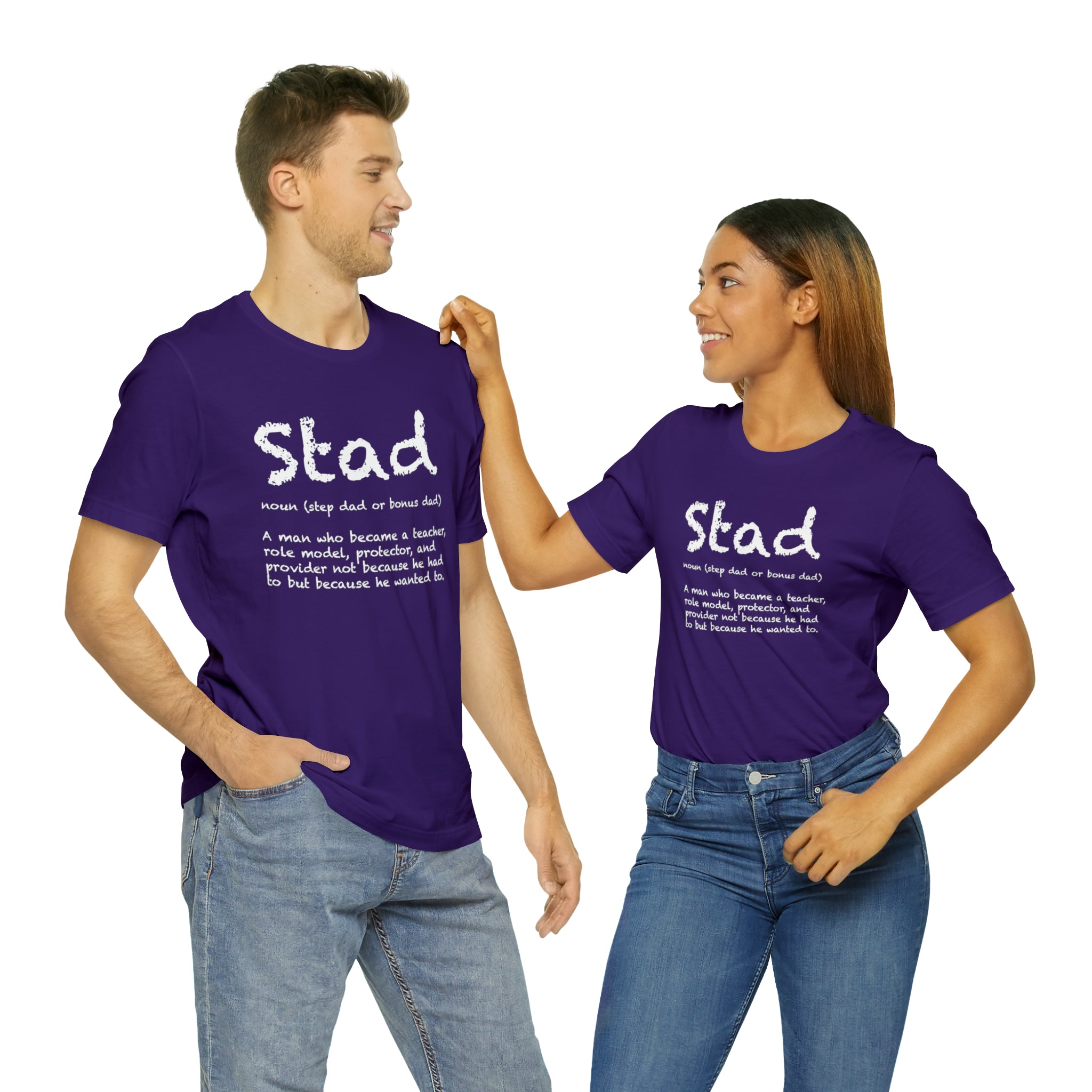 Fathers Day Gift Step Dad Unisex Softstyle T-Shirt Stad Step definition