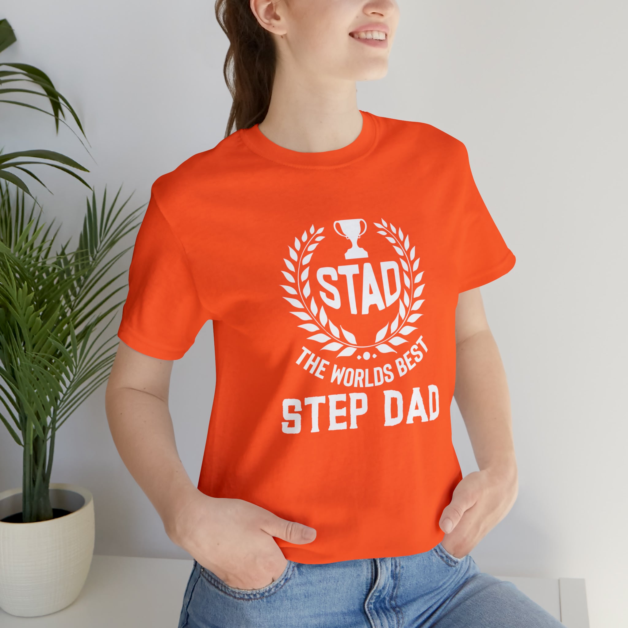 Fathers Day Gift Step Dad Unisex Softstyle T-Shirt Stad Worlds Best Step Dad