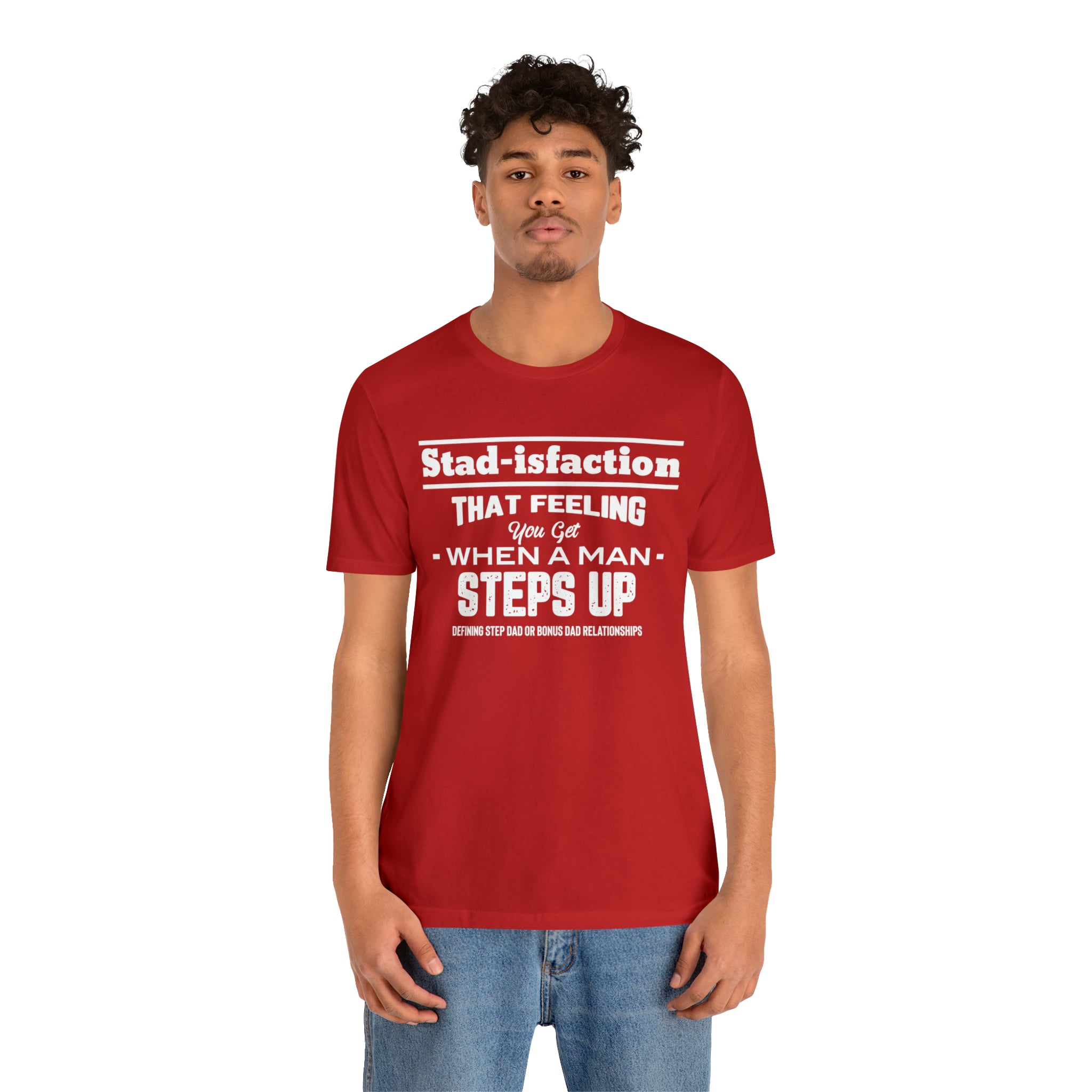 Fathers Day Gift Step Dad Unisex Softstyle T-Shirt Stad-isfaction Step Dad