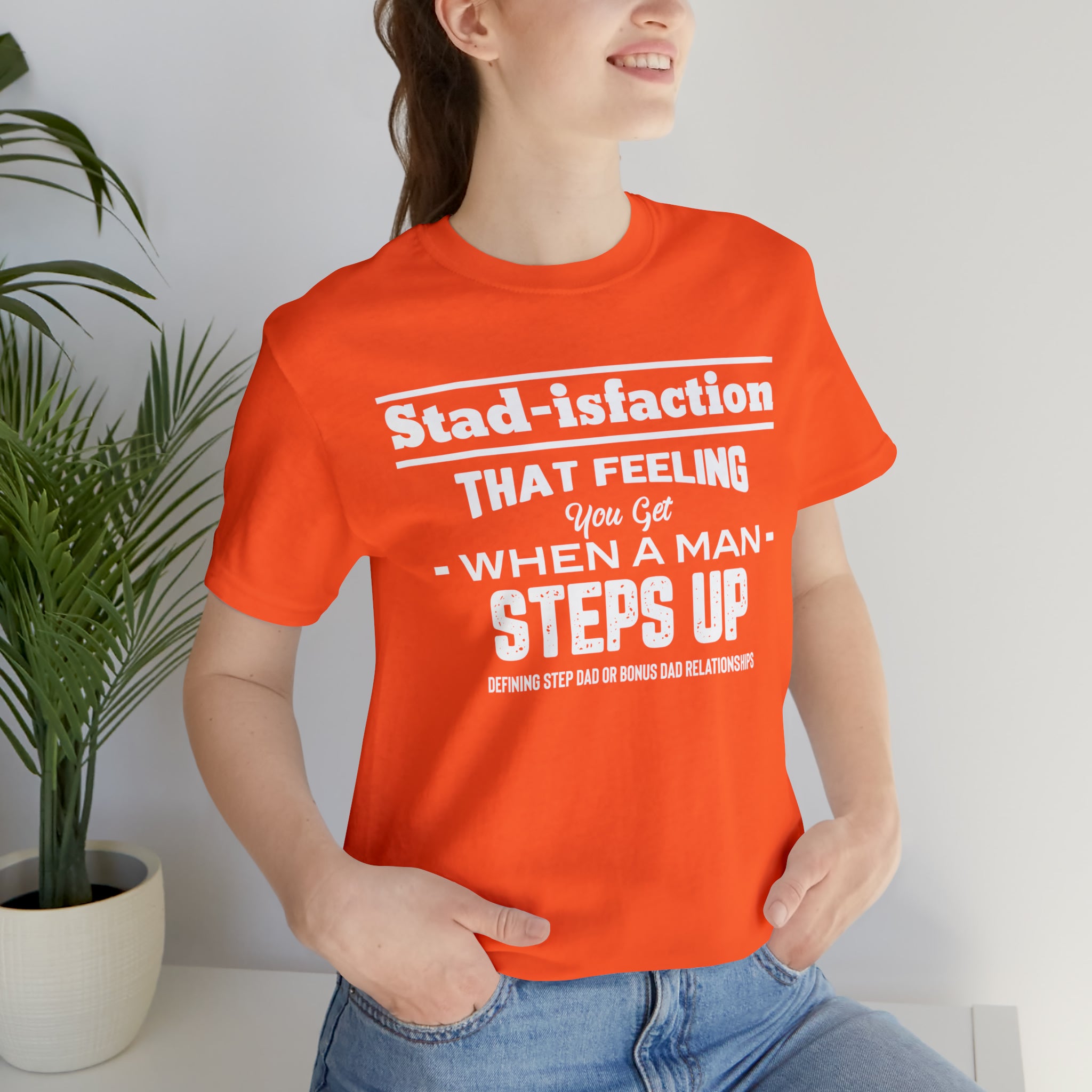 Fathers Day Gift Step Dad Unisex Softstyle T-Shirt Stad-isfaction Step Dad