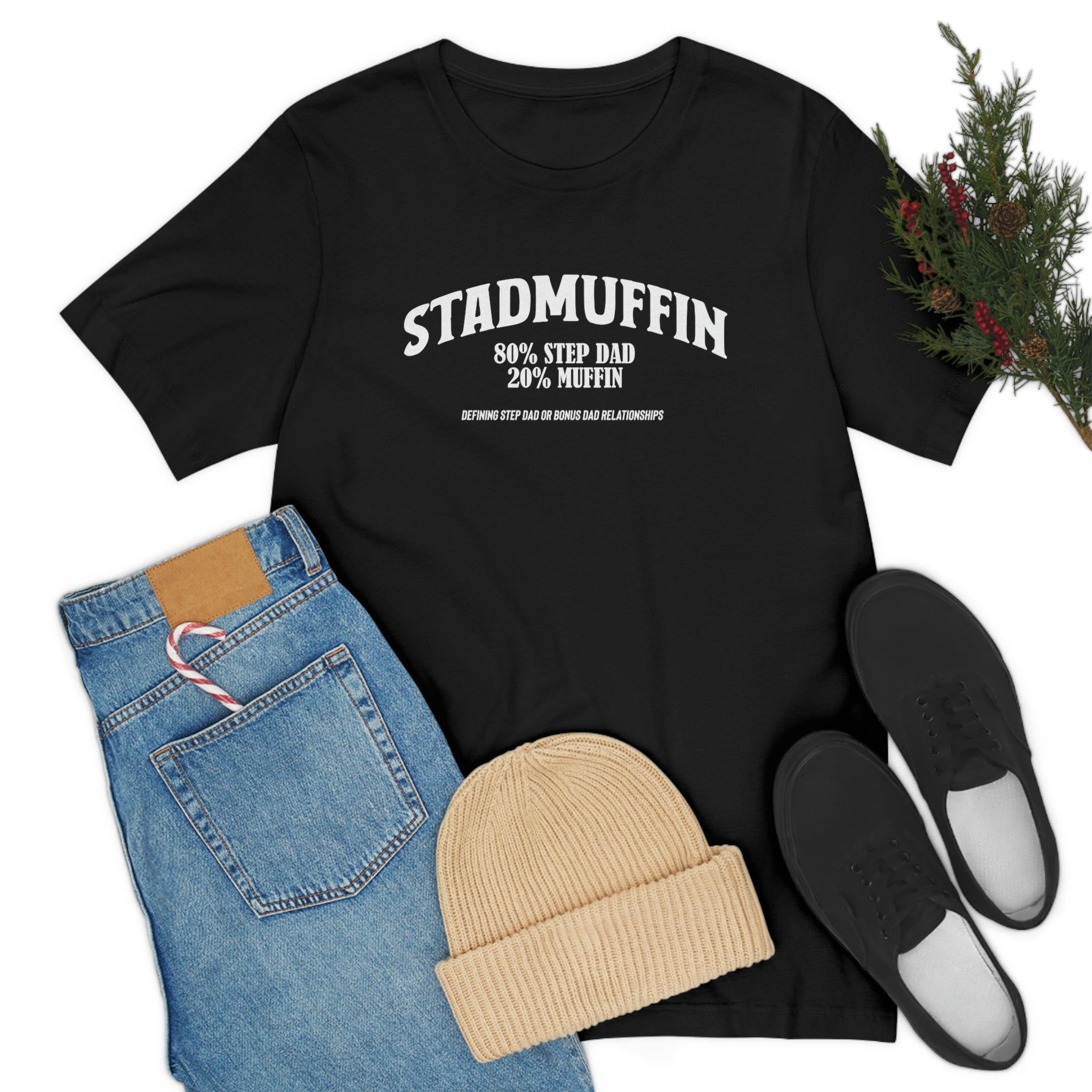Fathers Day Gift Step Dad Unisex Softstyle T-Shirt Stad Muffin Step Dad