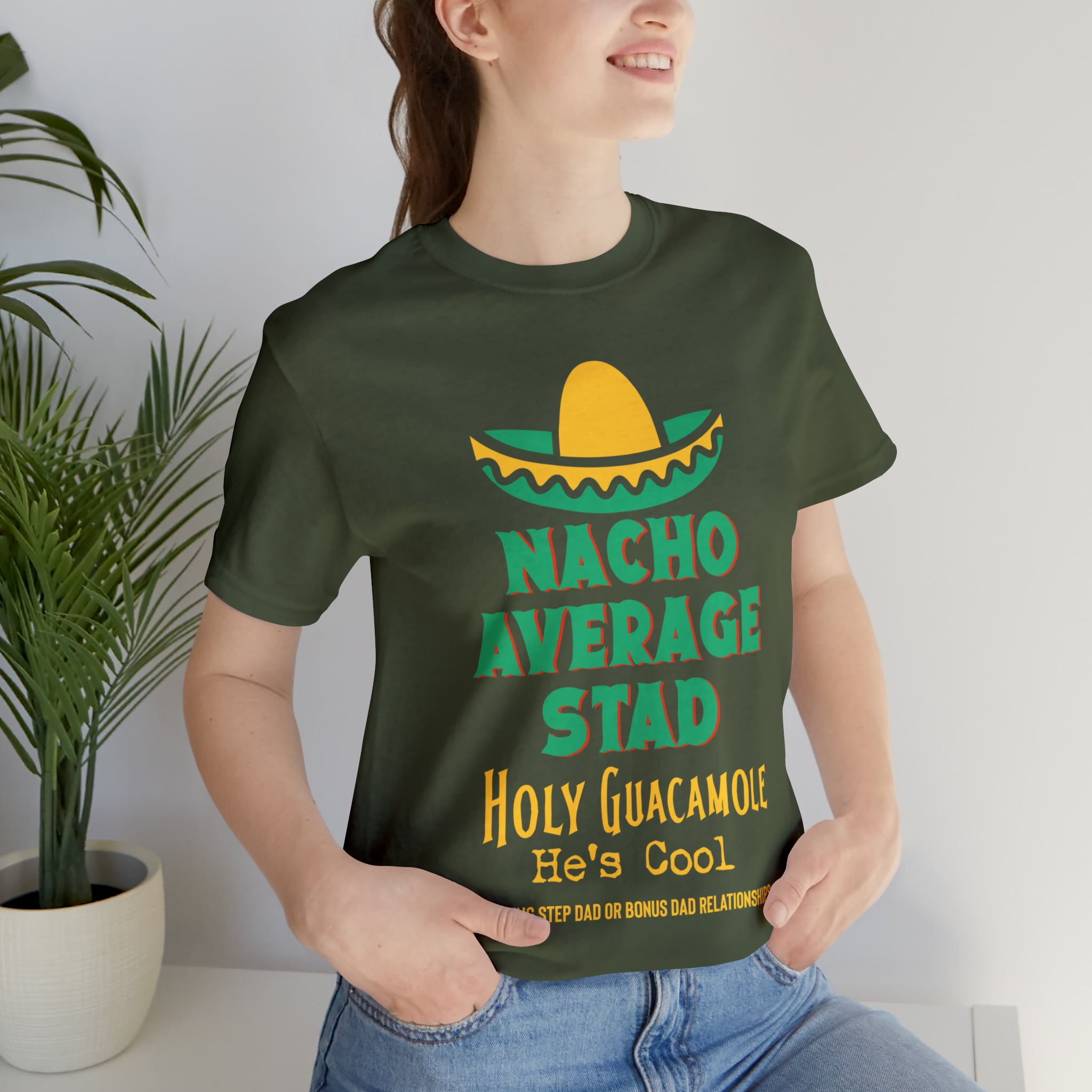 Fathers Day Gift Step Dad Unisex Softstyle T-Shirt Nacho Average Step Dad