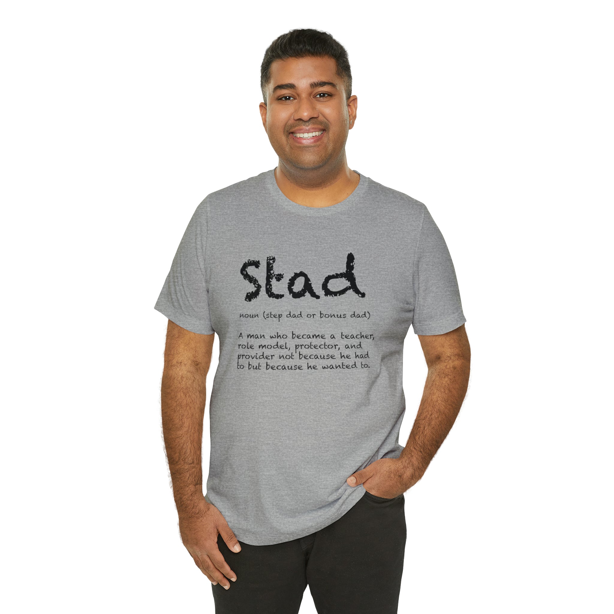 Fathers Day Gift Step Dad Unisex Softstyle T-Shirt Stad Step definition