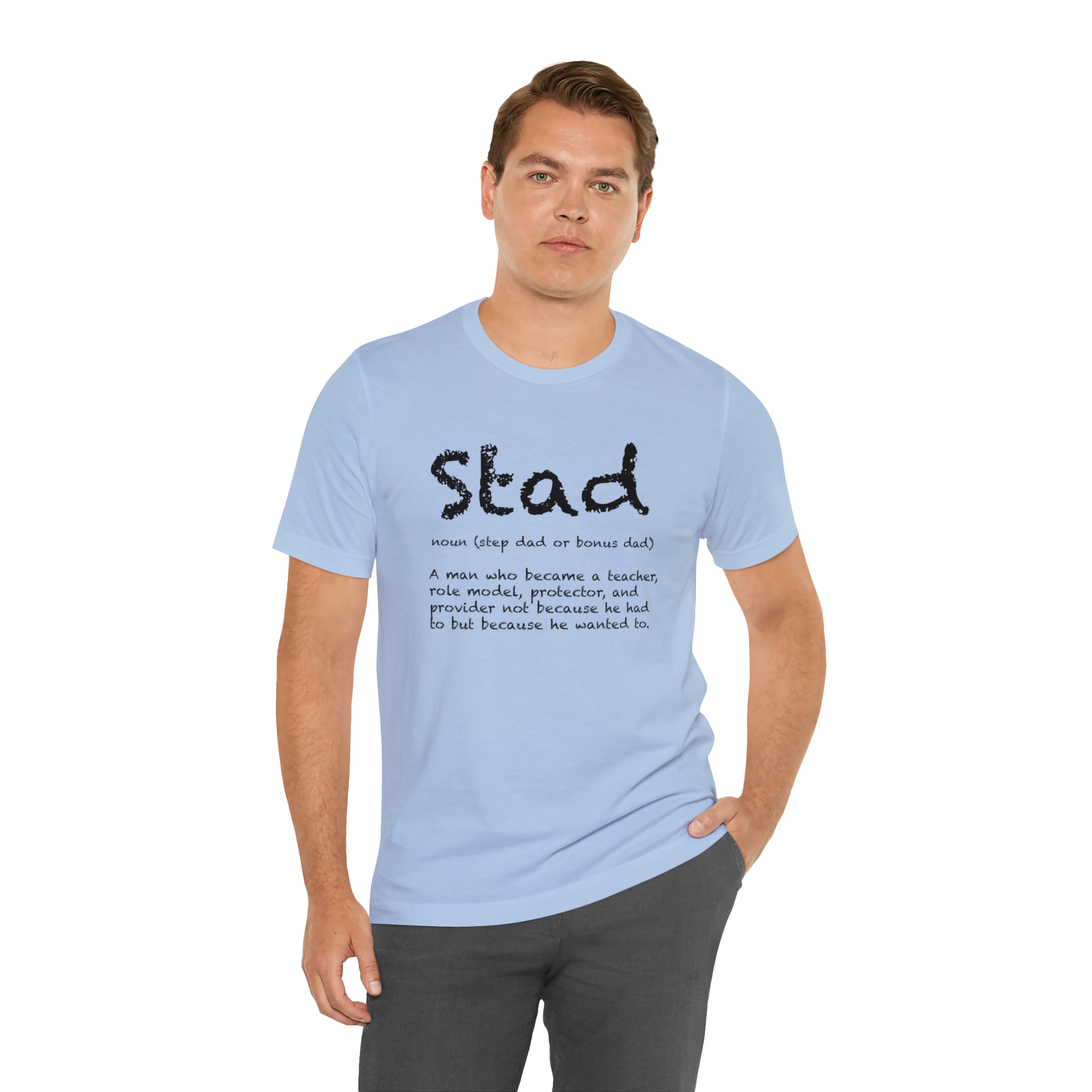 Fathers Day Gift Step Dad Unisex Softstyle T-Shirt Stad Step definition