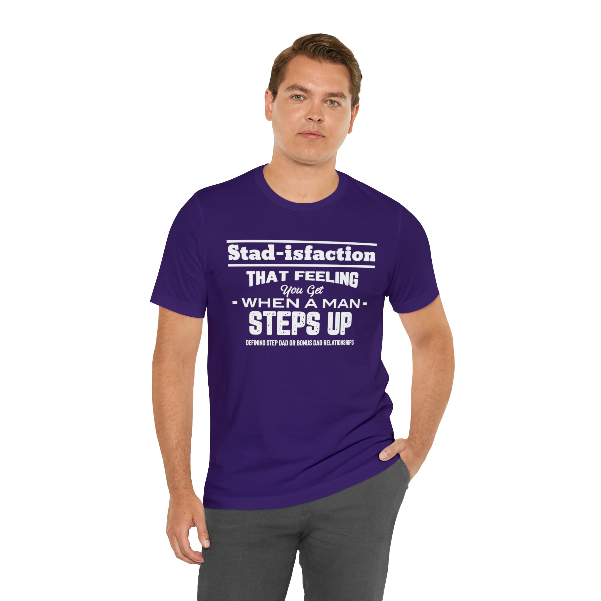 Fathers Day Gift Step Dad Unisex Softstyle T-Shirt Stad-isfaction Step Dad