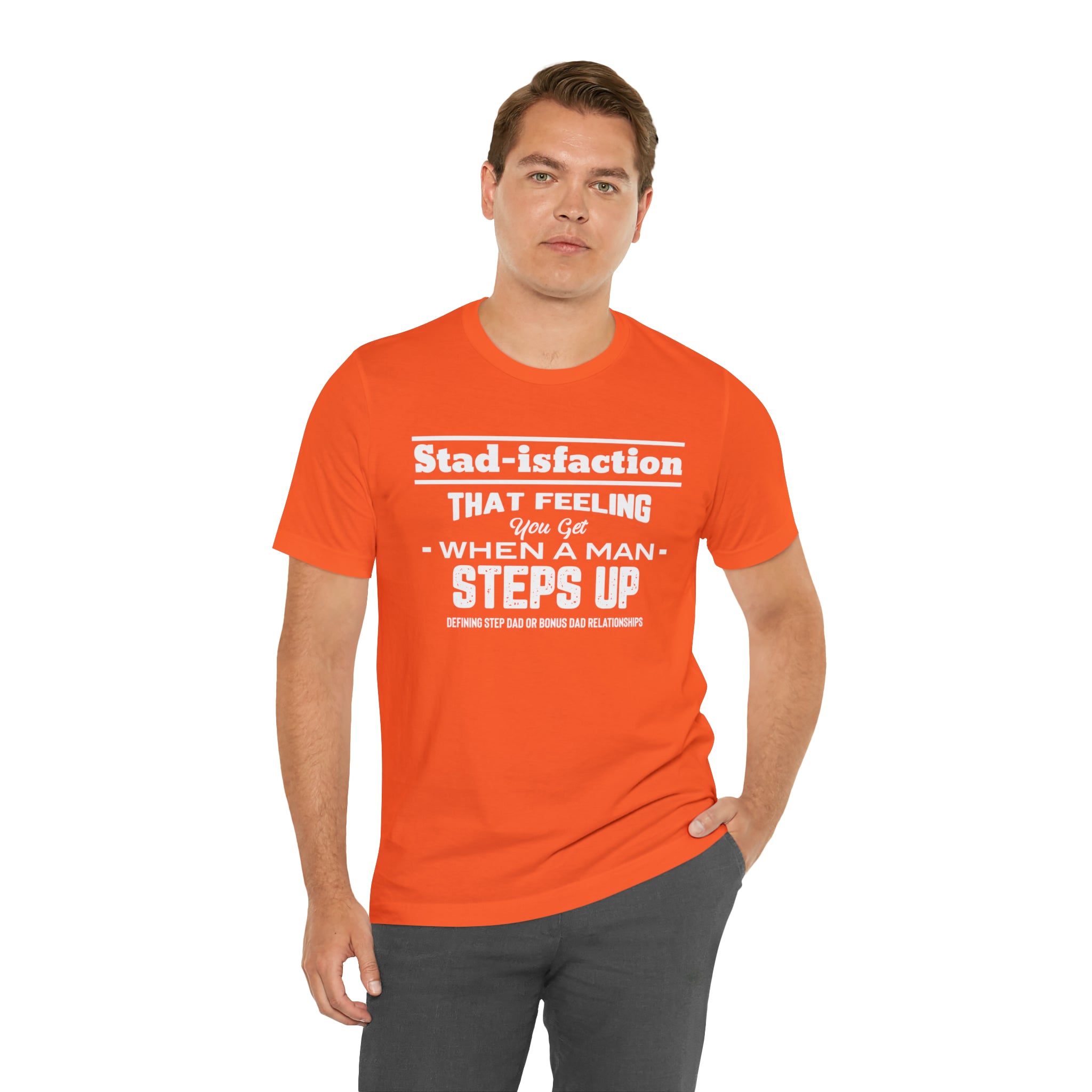 Fathers Day Gift Step Dad Unisex Softstyle T-Shirt Stad-isfaction Step Dad