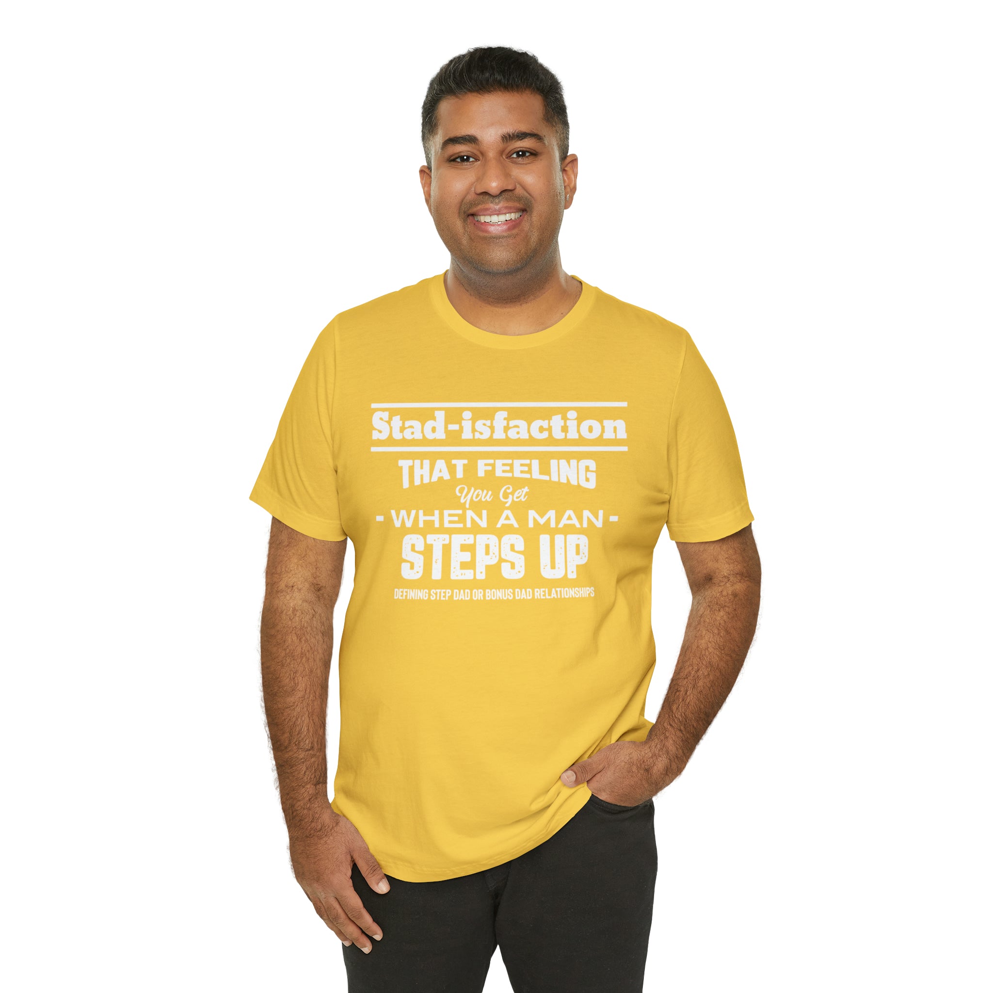 Fathers Day Gift Step Dad Unisex Softstyle T-Shirt Stad-isfaction Step Dad