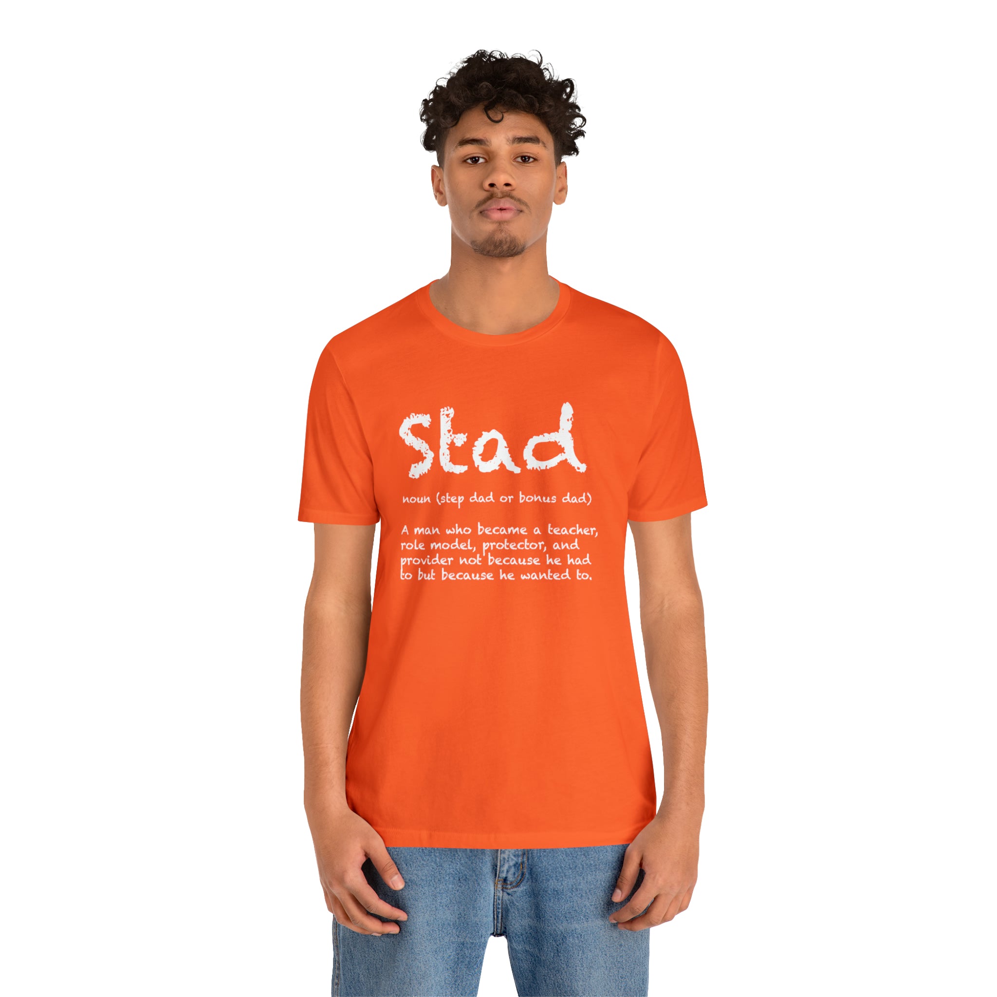 Fathers Day Gift Step Dad Unisex Softstyle T-Shirt Stad Step definition