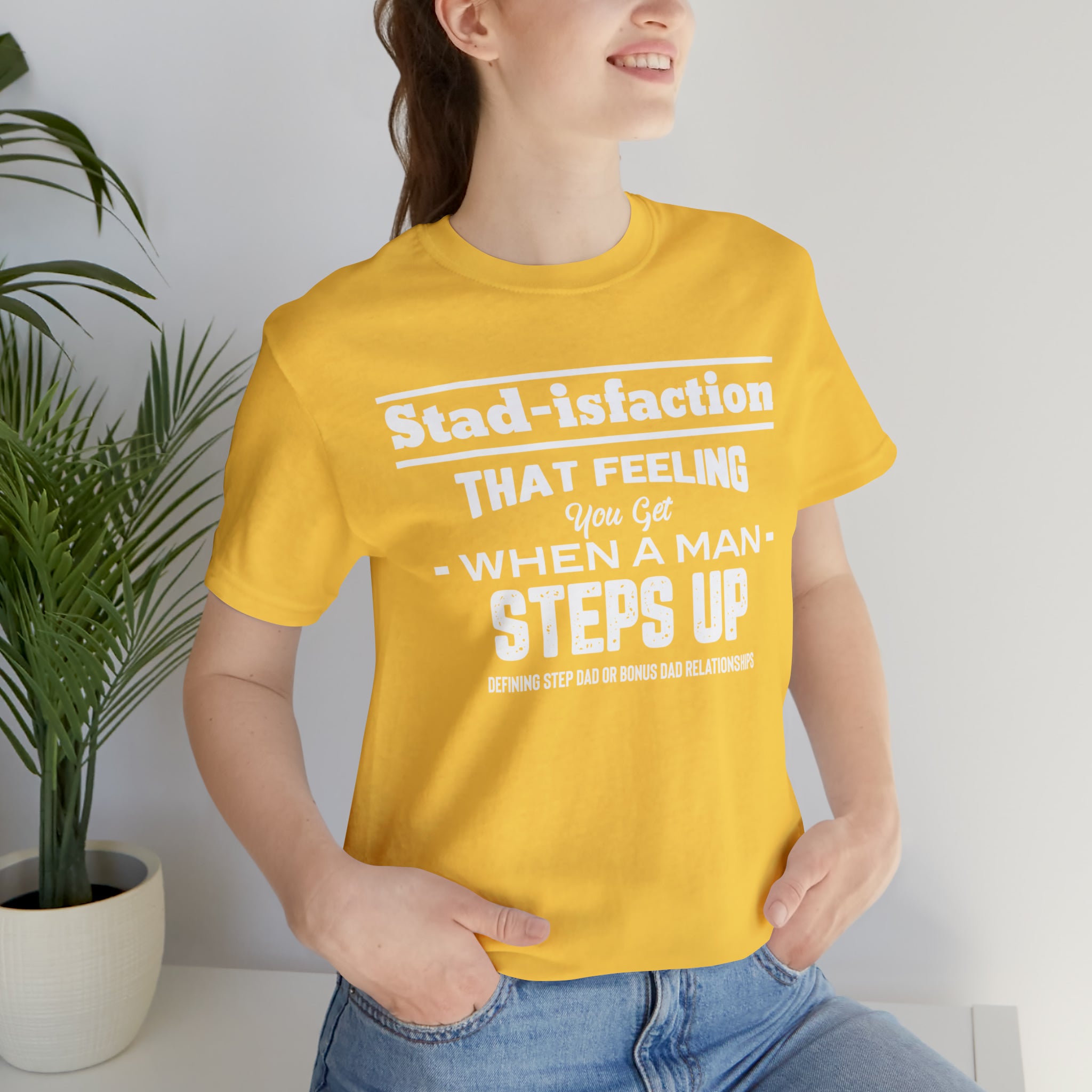 Fathers Day Gift Step Dad Unisex Softstyle T-Shirt Stad-isfaction Step Dad