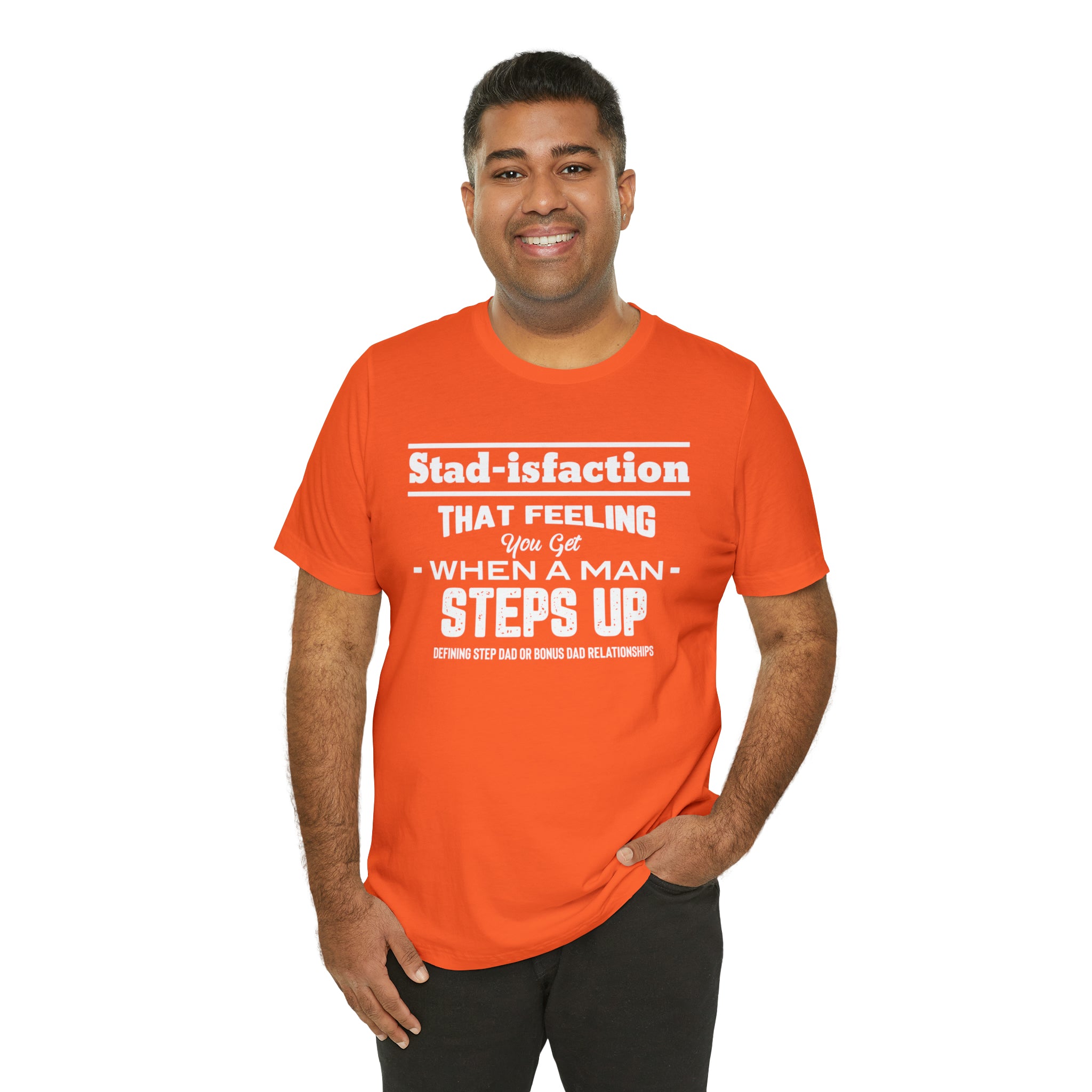 Fathers Day Gift Step Dad Unisex Softstyle T-Shirt Stad-isfaction Step Dad