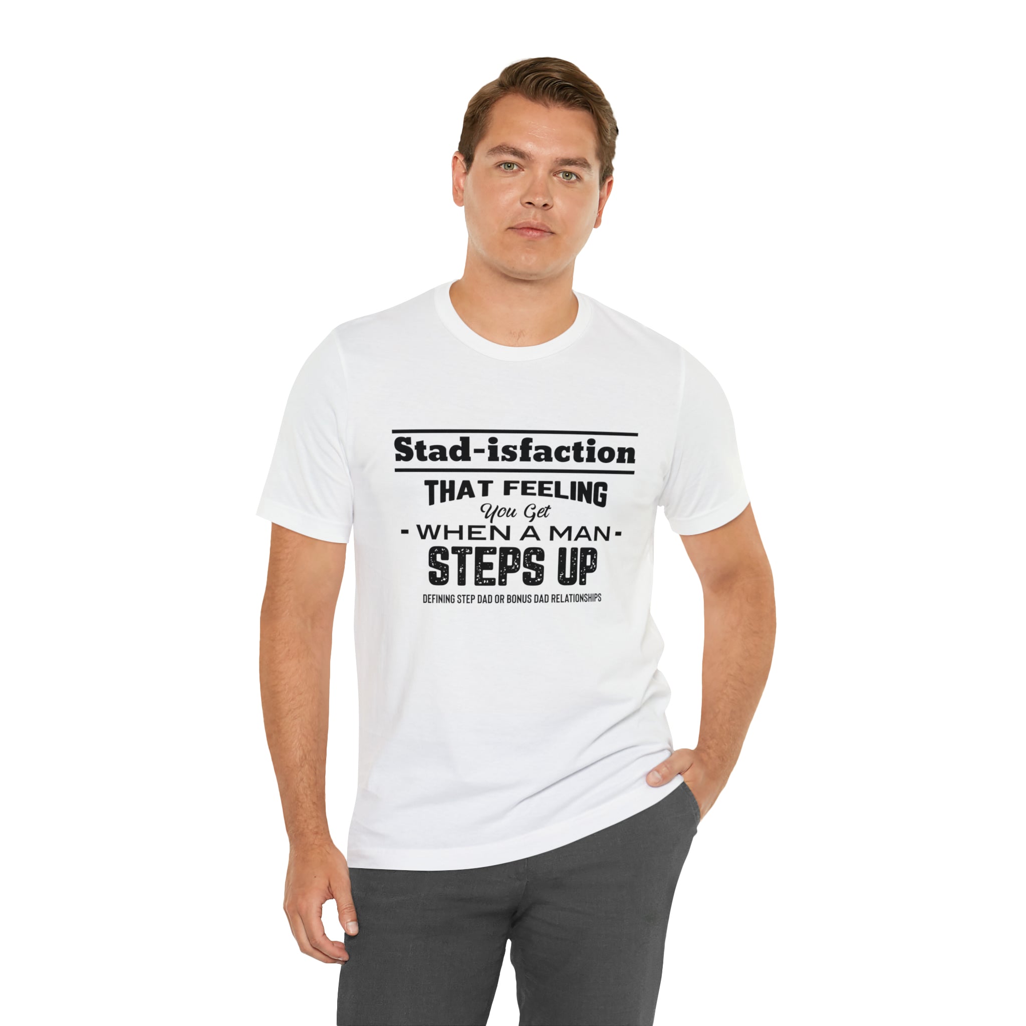 Fathers Day Gift Step Dad Unisex Softstyle T-Shirt Stad-isfaction Step Dad