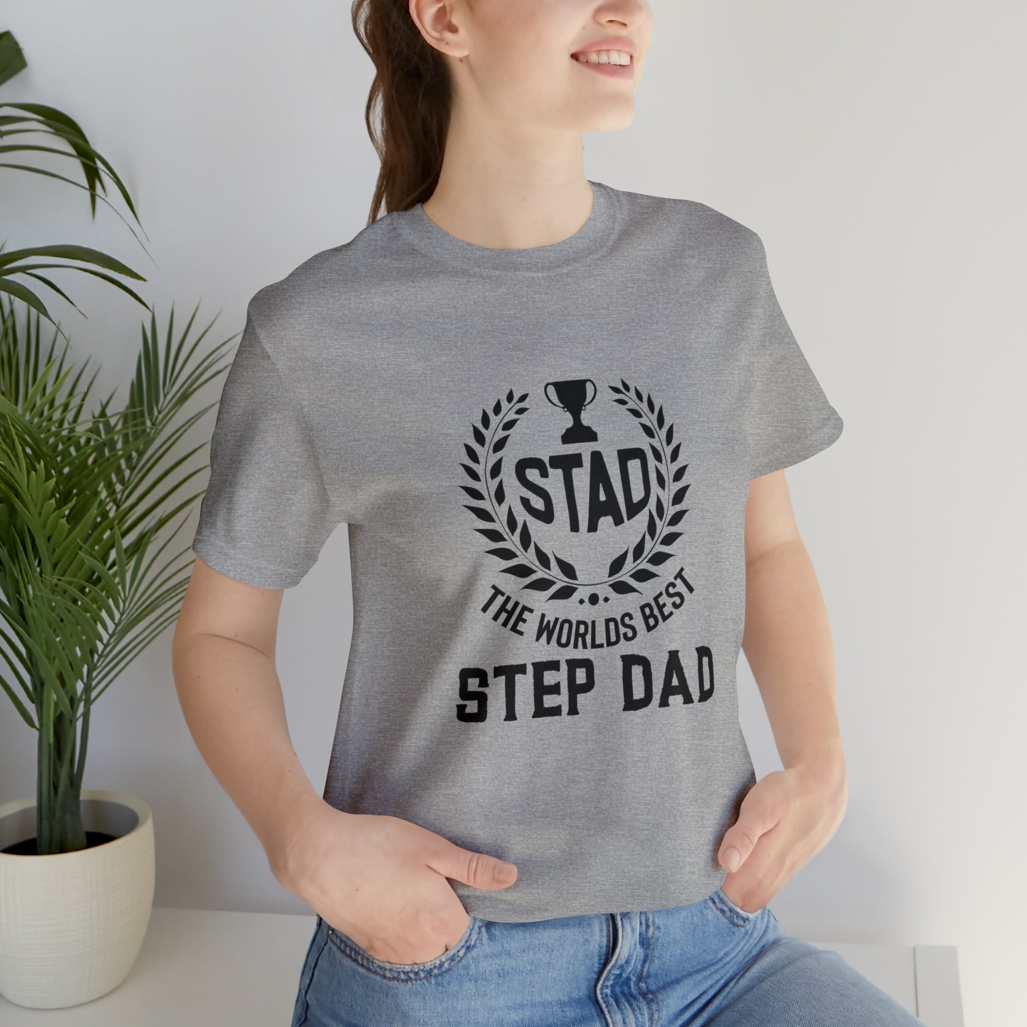 Fathers Day Gift Step Dad Unisex Softstyle T-Shirt Stad Worlds Best Step Dad