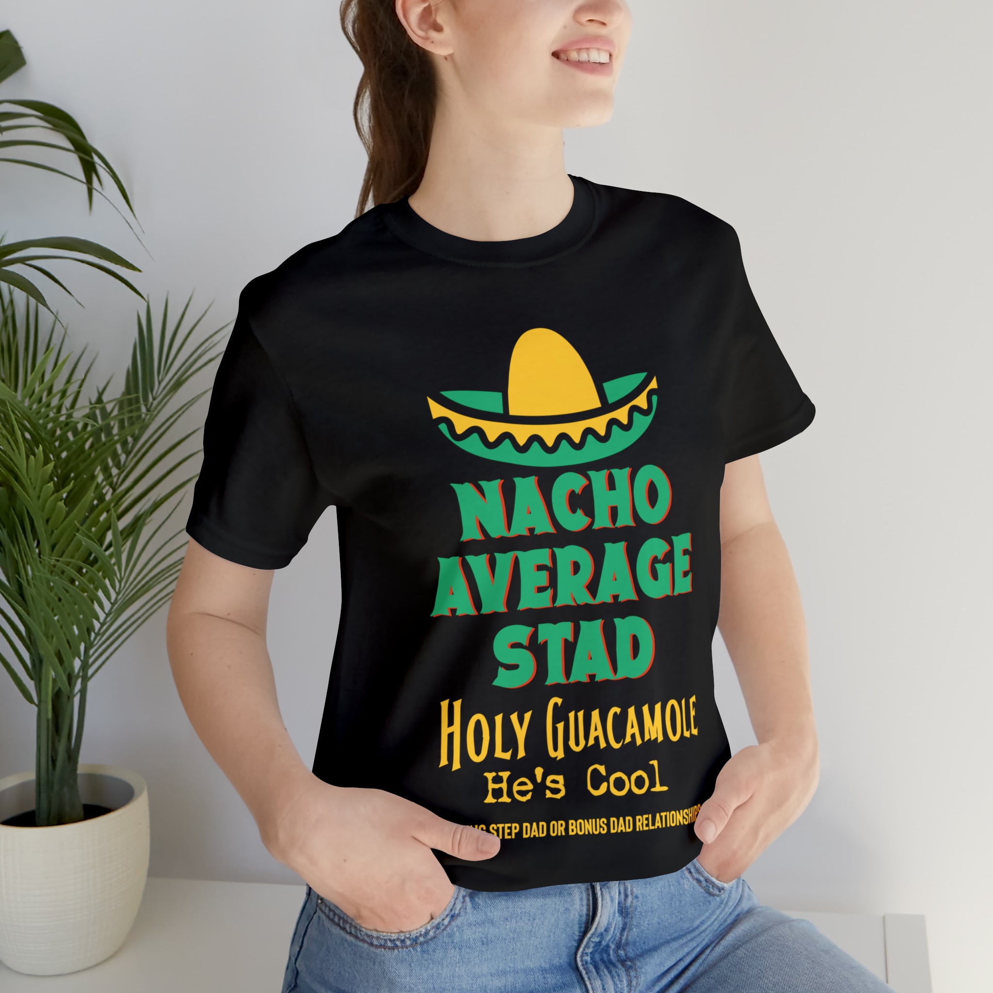 Fathers Day Gift Step Dad Unisex Softstyle T-Shirt Nacho Average Step Dad