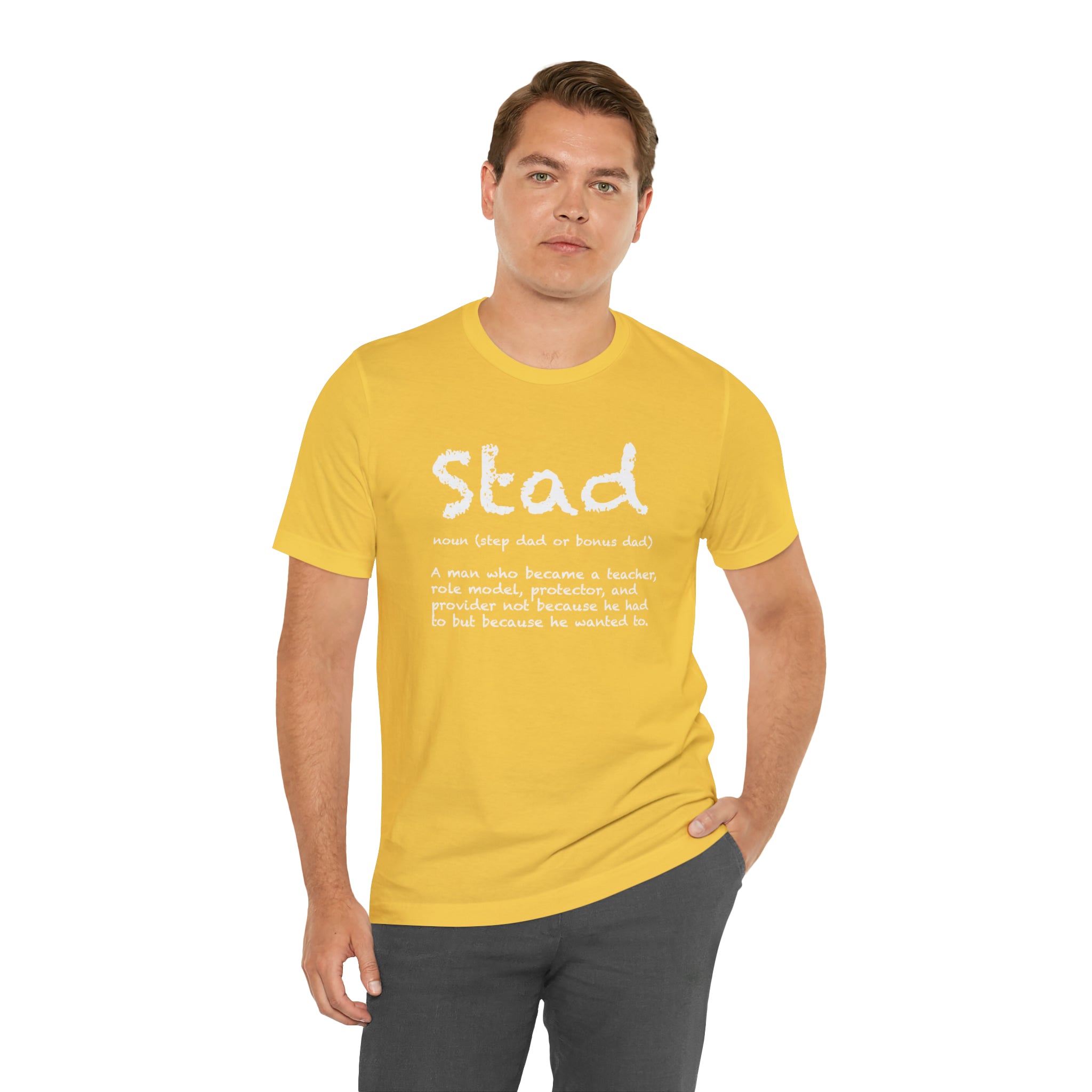 Fathers Day Gift Step Dad Unisex Softstyle T-Shirt Stad Step definition