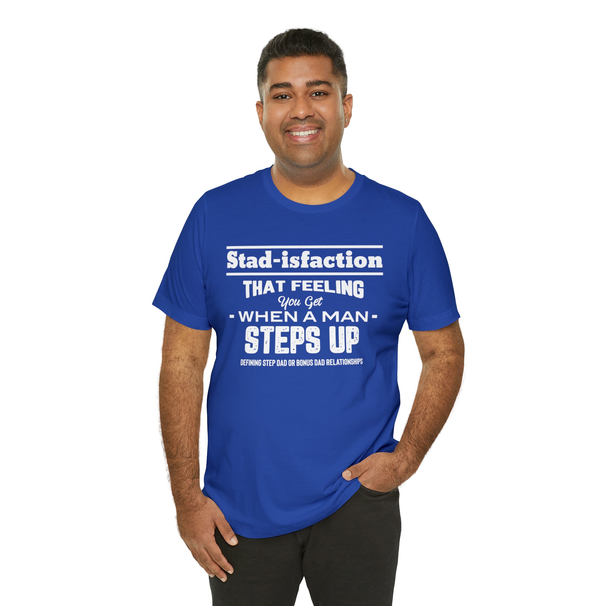 Fathers Day Gift Step Dad Unisex Softstyle T-Shirt Stad-isfaction Step Dad