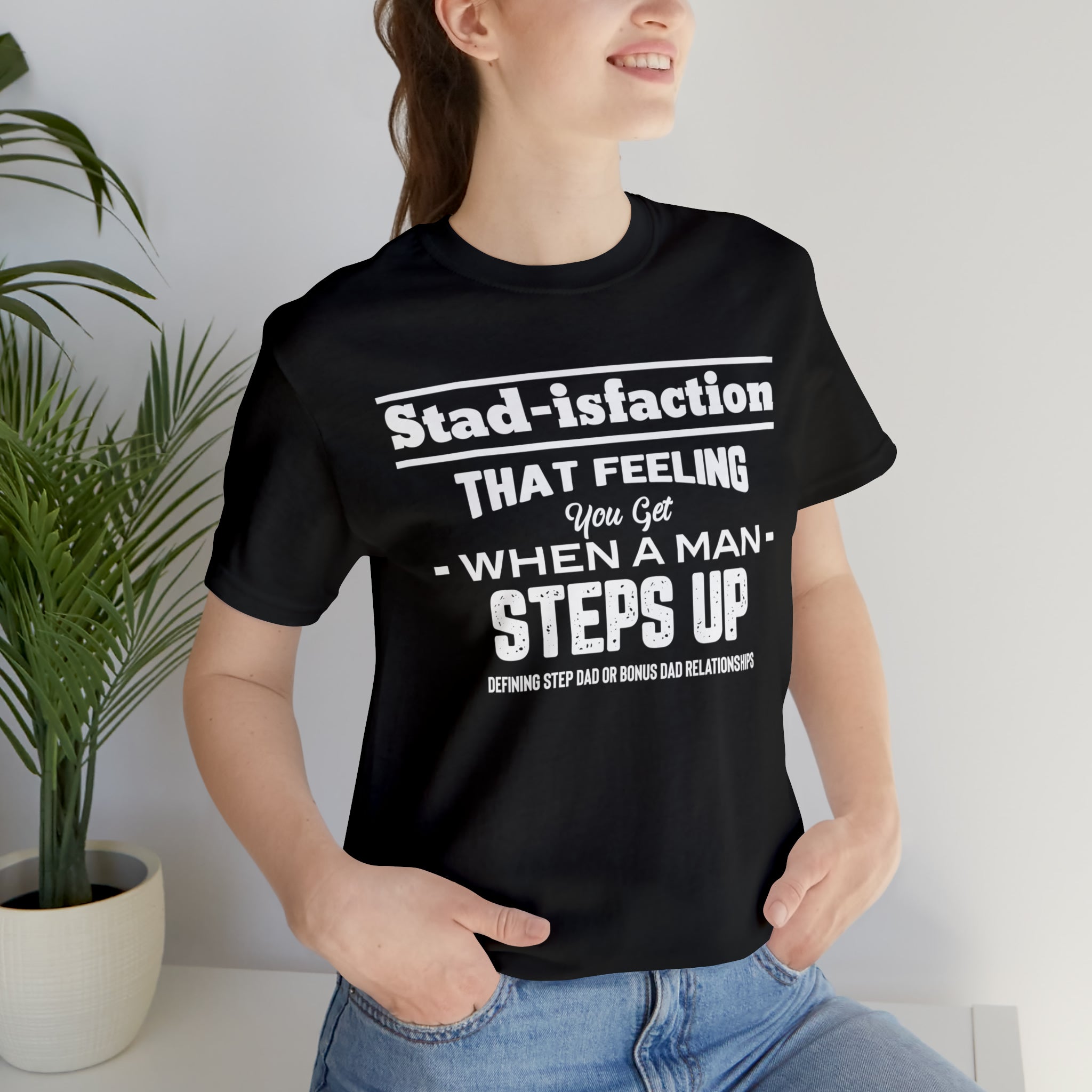 Fathers Day Gift Step Dad Unisex Softstyle T-Shirt Stad-isfaction Step Dad