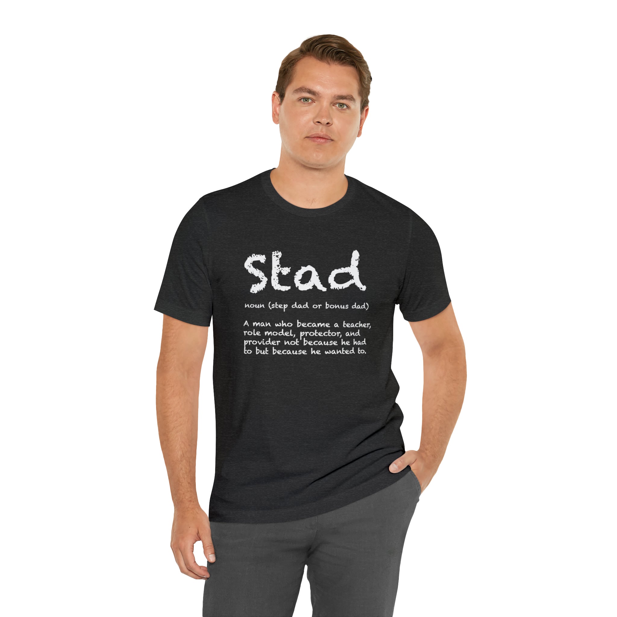 Fathers Day Gift Step Dad Unisex Softstyle T-Shirt Stad Step definition