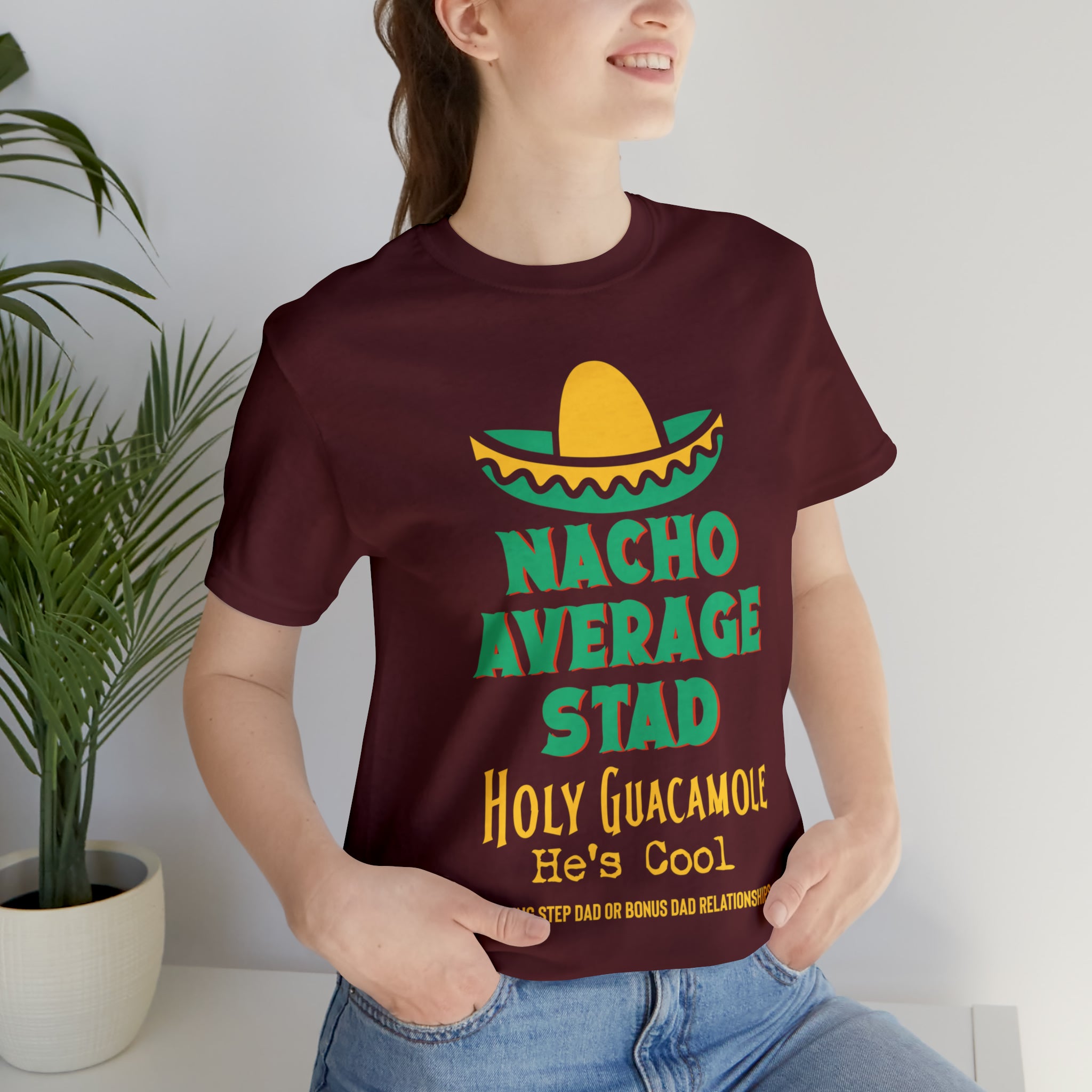 Fathers Day Gift Step Dad Unisex Softstyle T-Shirt Nacho Average Step Dad