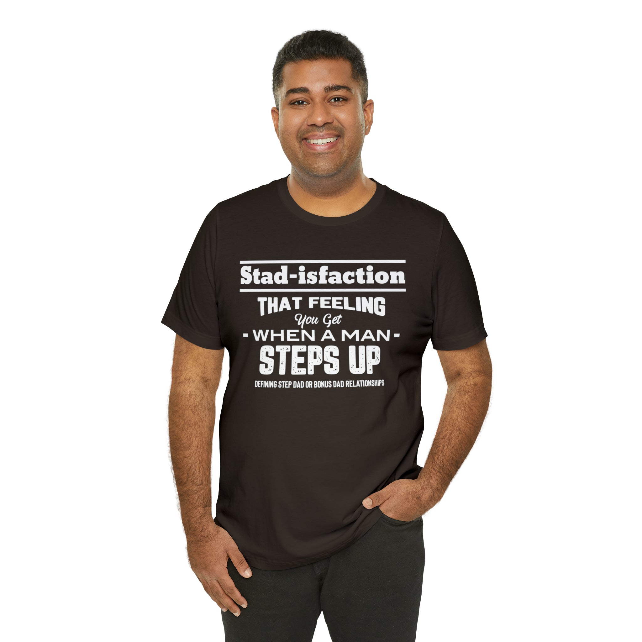 Fathers Day Gift Step Dad Unisex Softstyle T-Shirt Stad-isfaction Step Dad