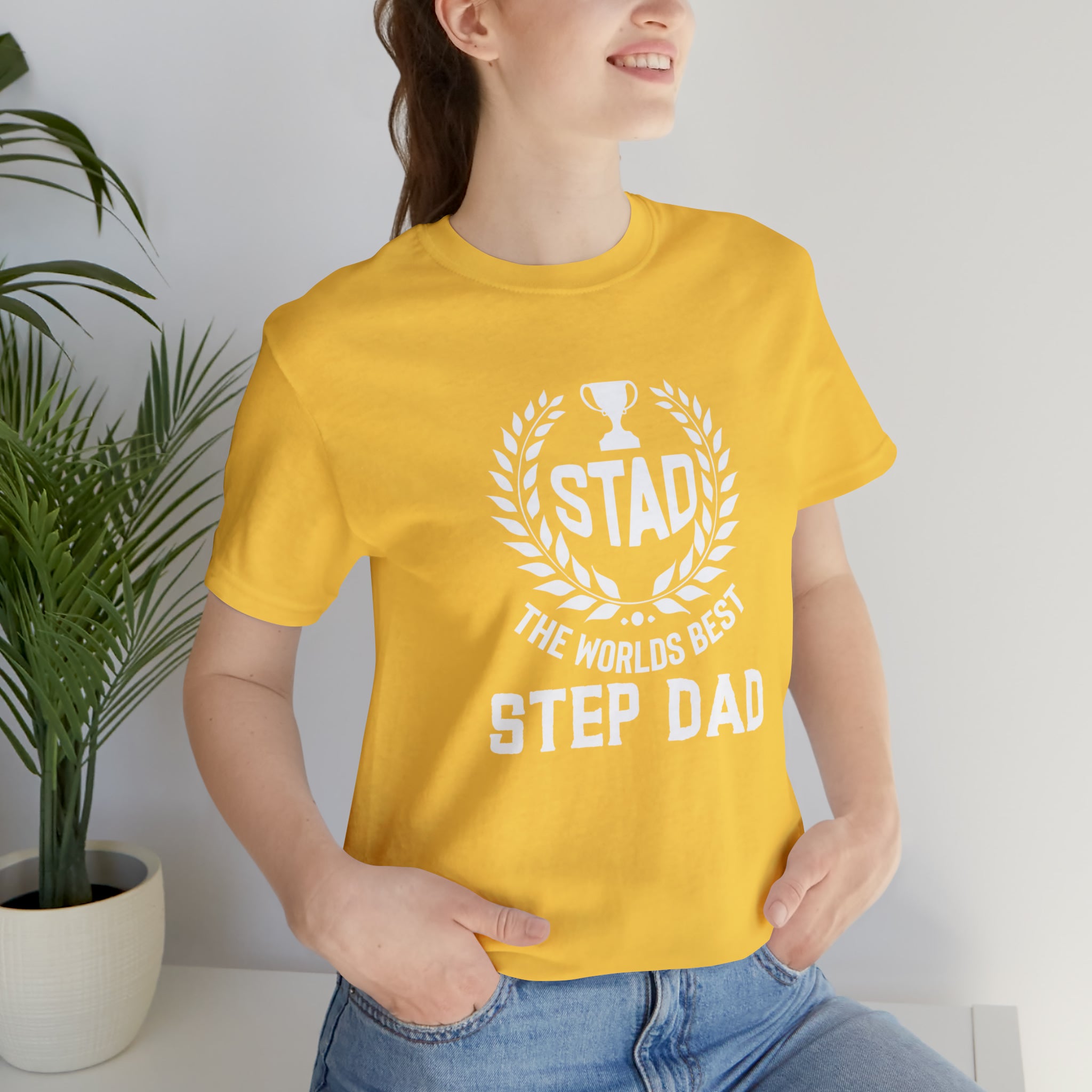 Fathers Day Gift Step Dad Unisex Softstyle T-Shirt Stad Worlds Best Step Dad